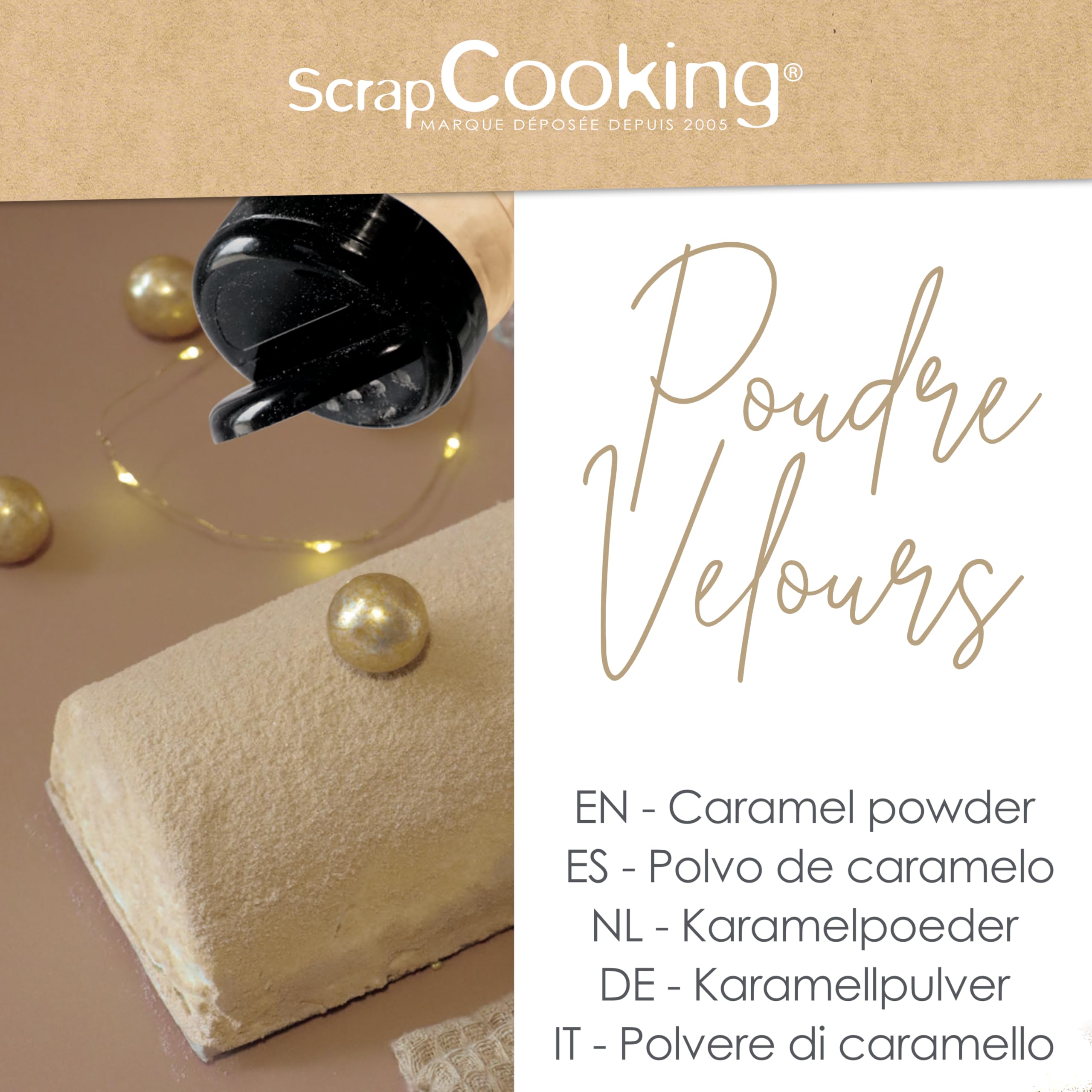 scrapcooking-poudre-velours-caramel-8559-d-co-110-g image 2
