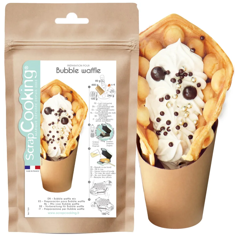 scrapcooking-ingr-dients-mix-bubble-waffles-gaufres-hong-kong-450-g image 1