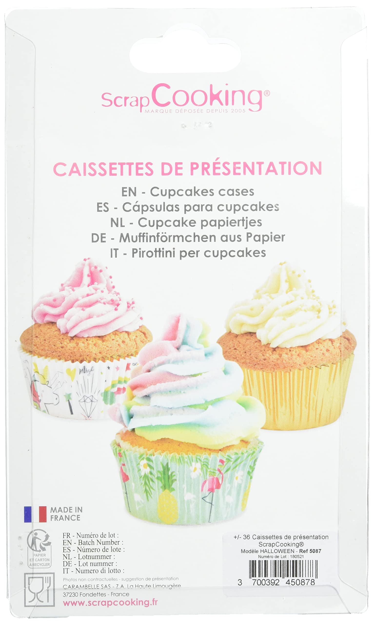 scrapcooking-mat-riel-36-caissettes-halloween-papier-lot image 4