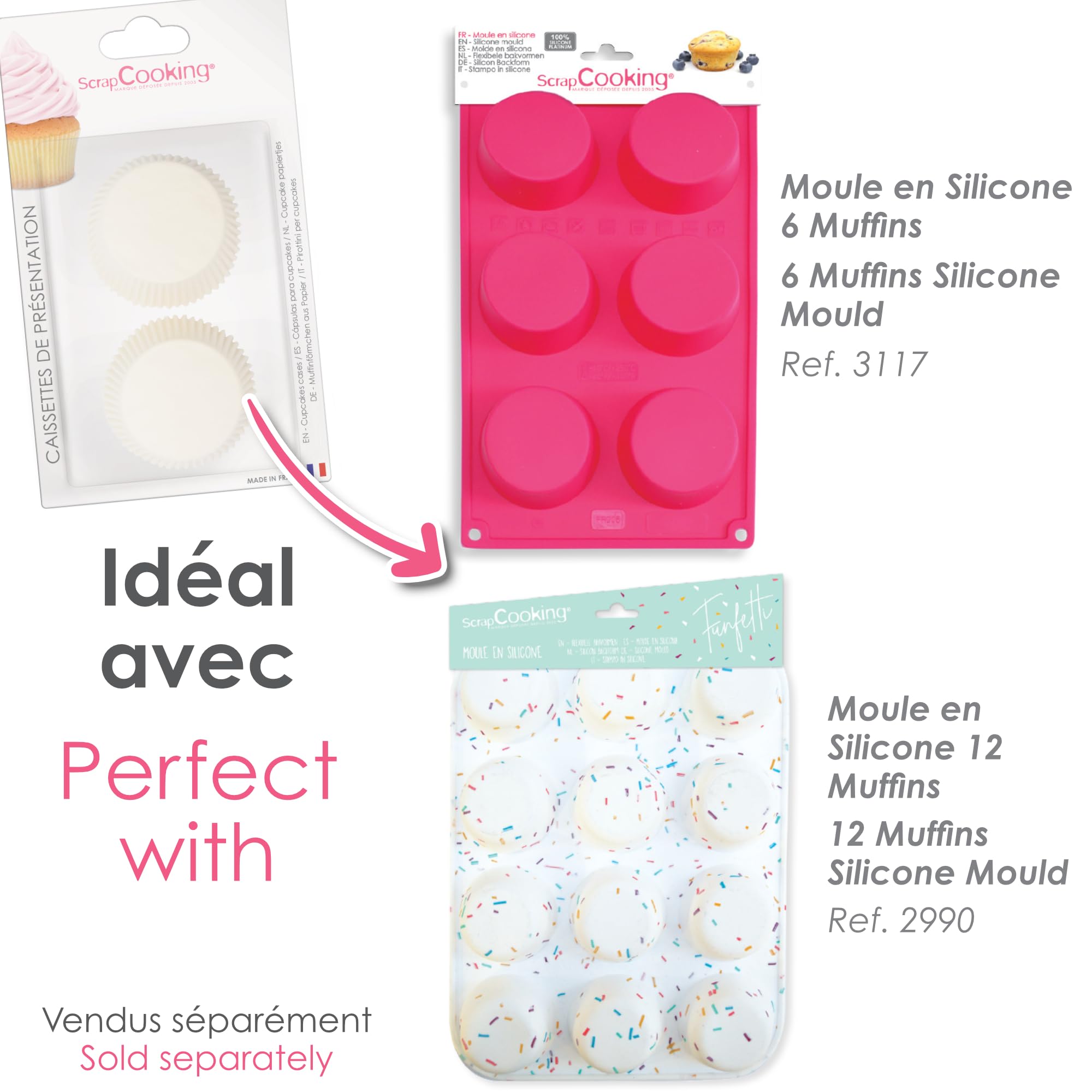 scrapcooking-mat-riel-4909-caissettes-cupcakes-blanches-x36-cuisson image 6