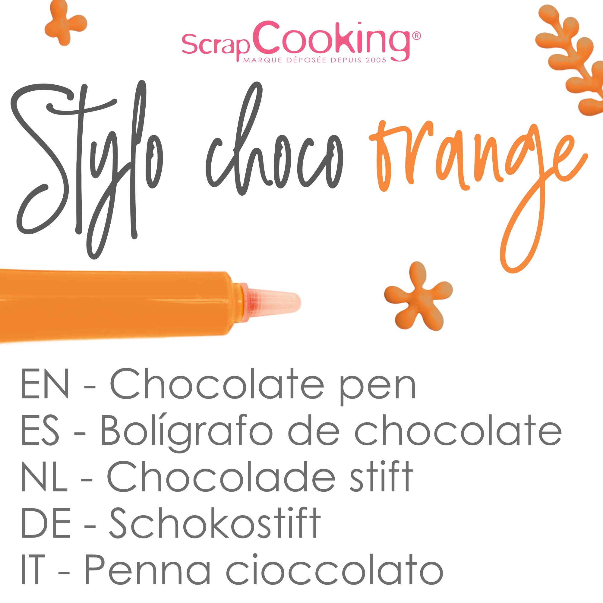 scrapcooking-6808-stylo-choco-orange-d-cor-comestible-25-g image 2
