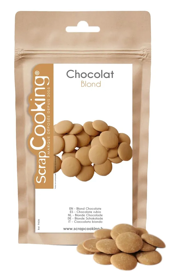 scrapcooking-ingr-dients-palets-chocolat-blond-9606-190-g-caramel image 1