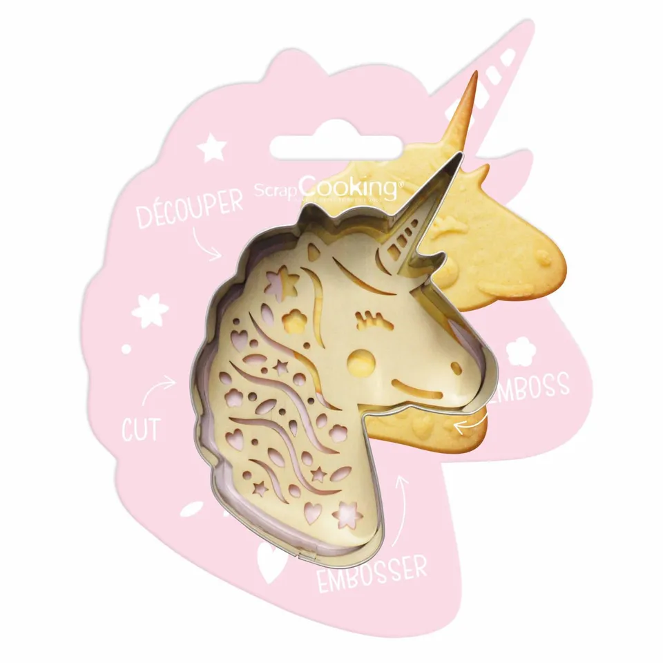 scrapcooking-emporte-pi-ces-kit-licorne-inox-bois-relief image 1