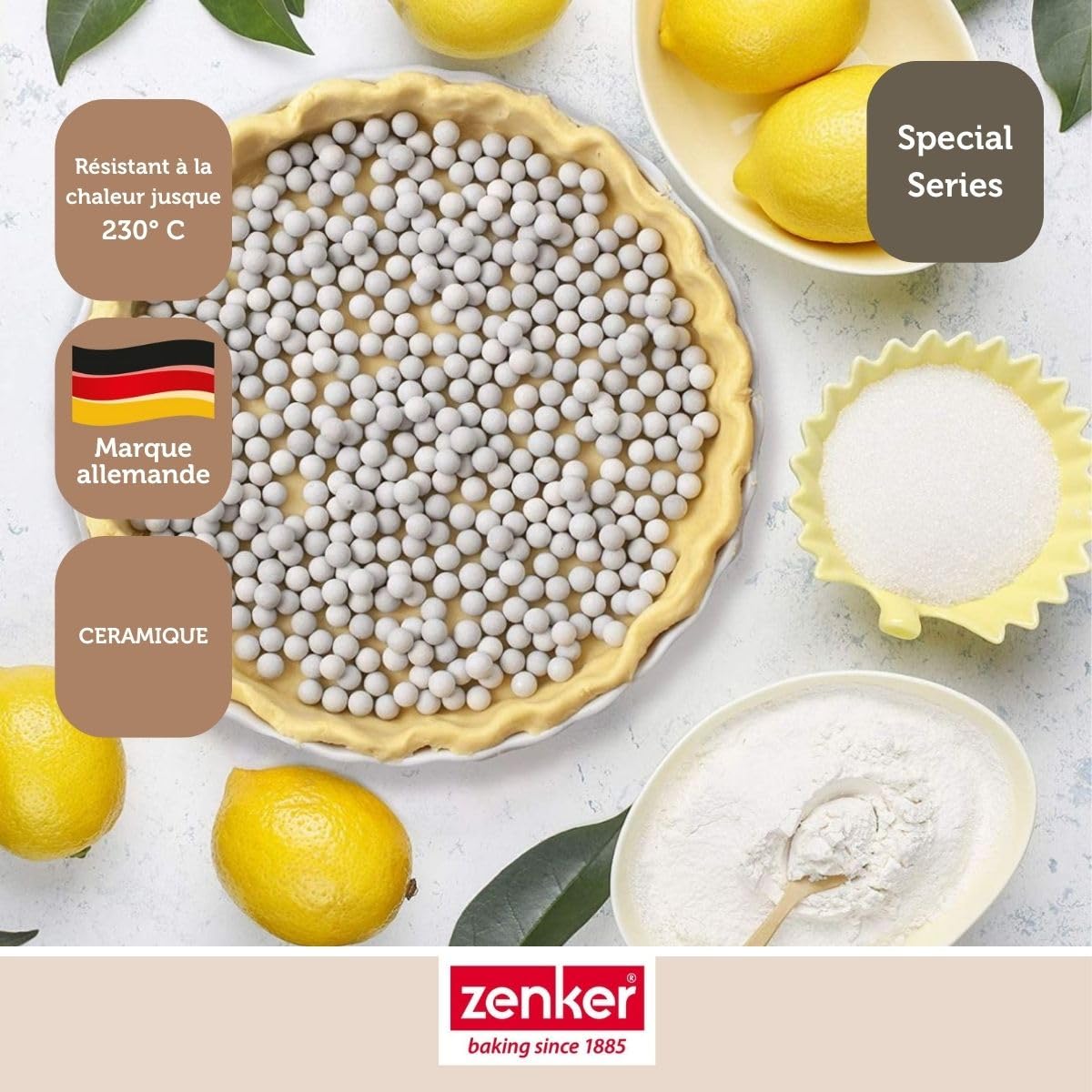 zenker-patisserie-billes-cuisson-c-ramique-blanc-x2-pots image 2