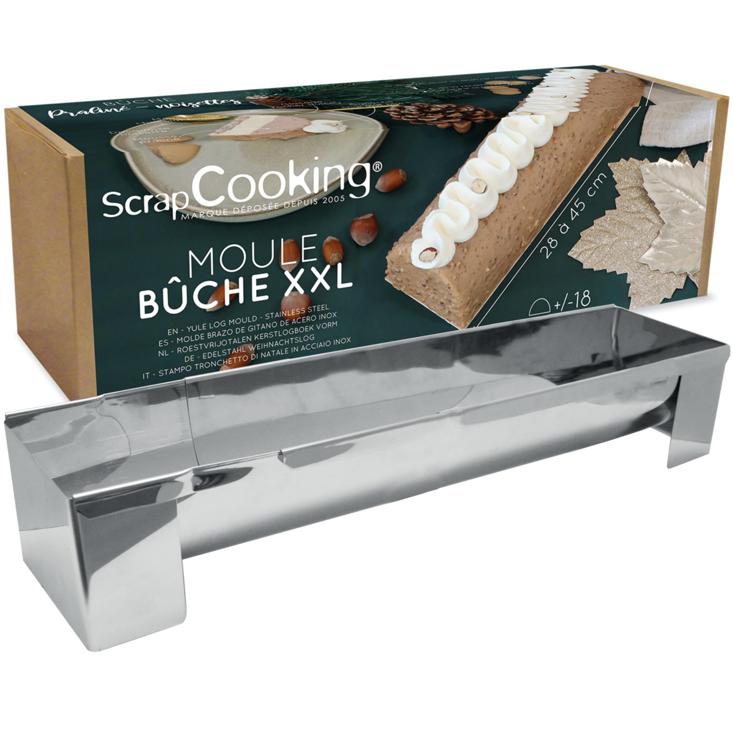 scrapcooking-moules-1936-moule-b-che-inox-xxl-28-45-cm image 1