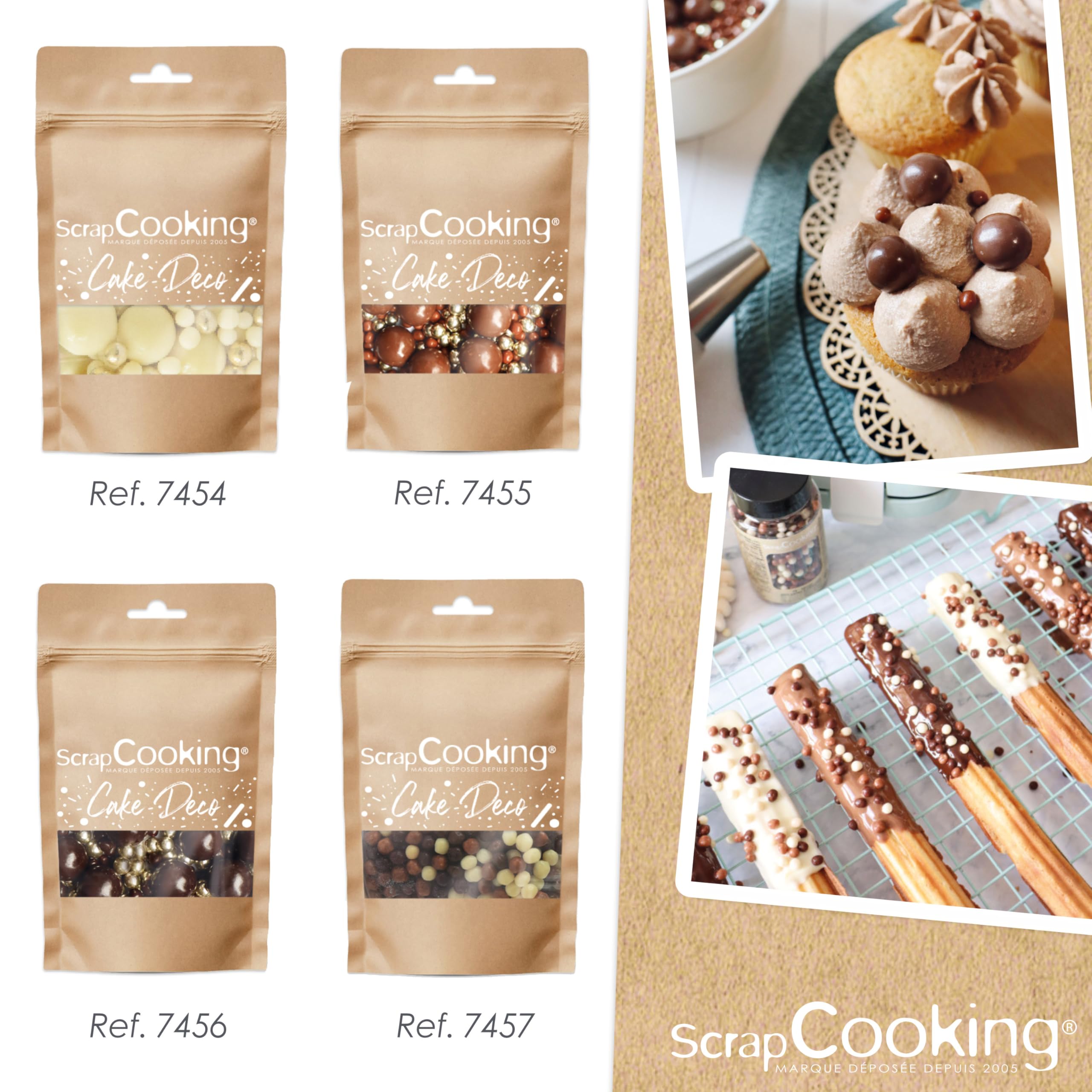 scrapcooking-d-corations-7455-perles-chocolat-lait-dor-50-g image 7
