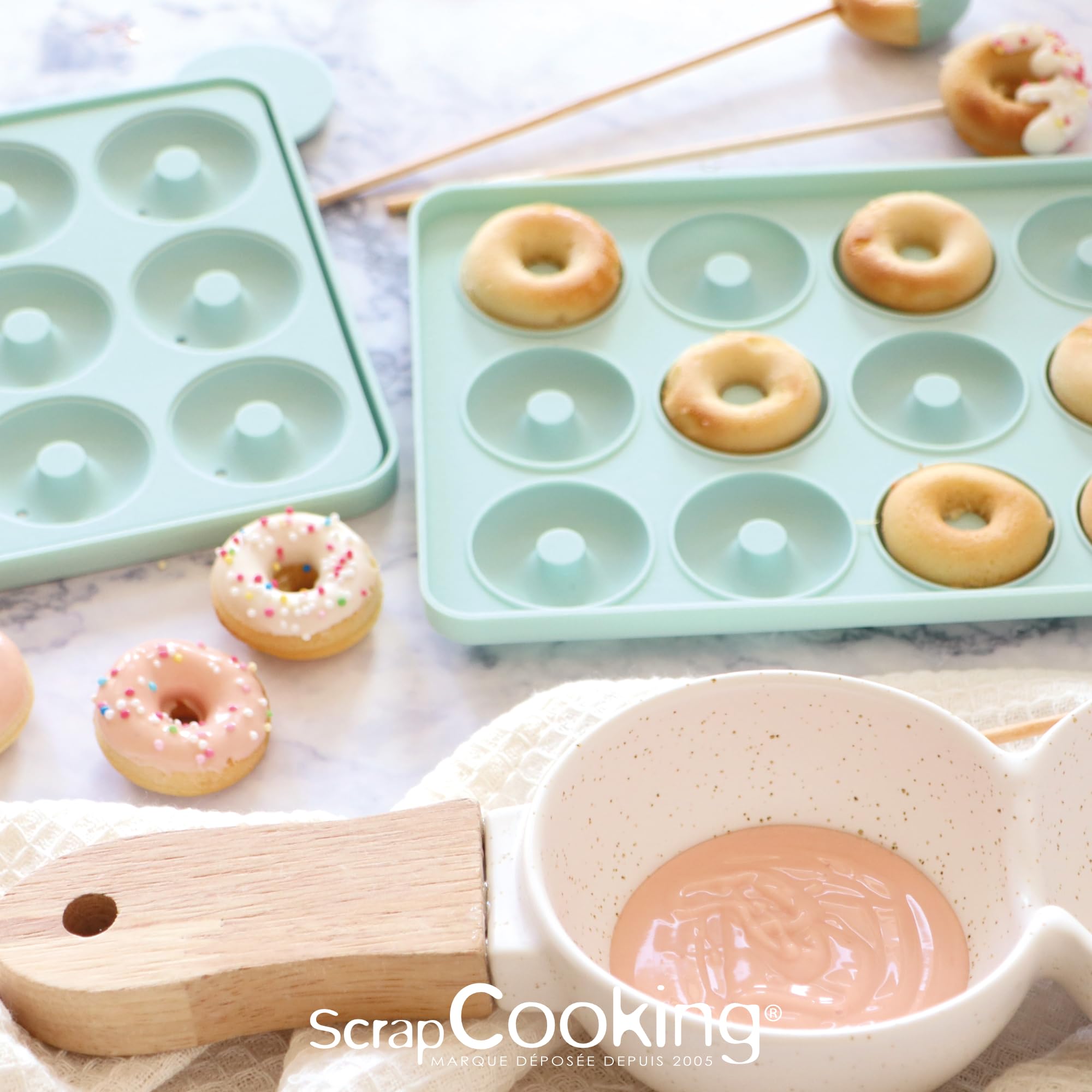 scrapcooking-moules-mini-donuts-silicone-3188-vert-d-eau image 8