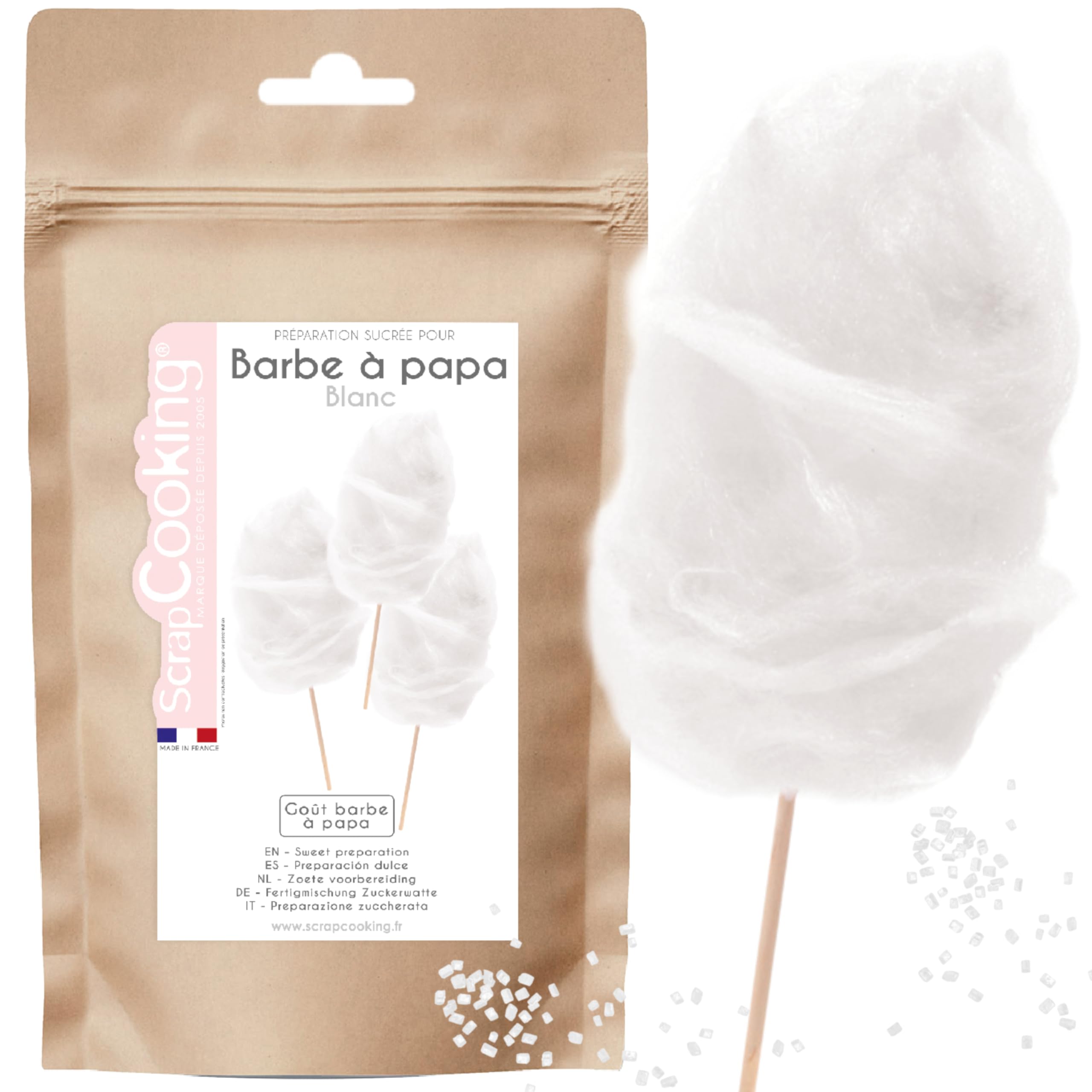 scrapcooking-ingr-dients-8540-sucre-barbe-papa-blanche-400-g image 1