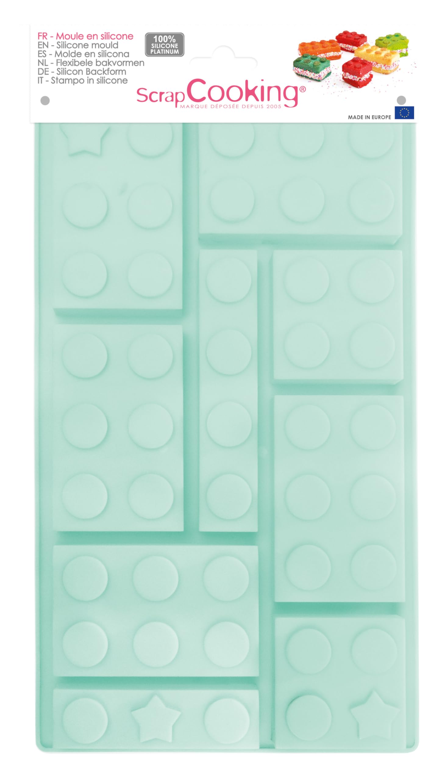 scrapcooking-moules-briques-moule-silicone-bleu-antiadh-sif image 1
