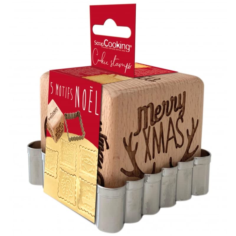 scrapcooking-tampon-bois-no-l-emporte-pi-ce-biscuits-5-motifs image 6