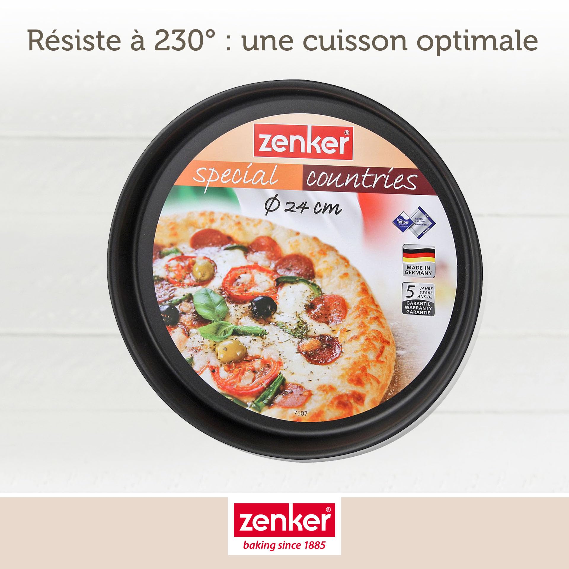 zenker-black-metallic-7507-plaque-pizza-ronde-24-cm image 5
