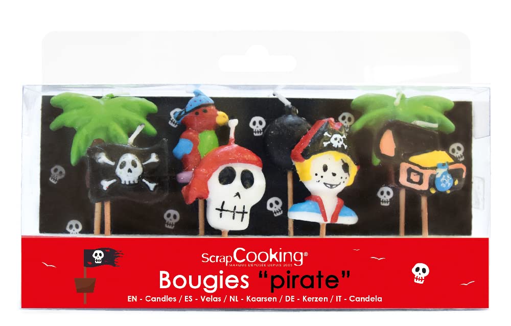 scrapcooking-d-corations-5000-bougies-pirates-x8-multicolore image 1