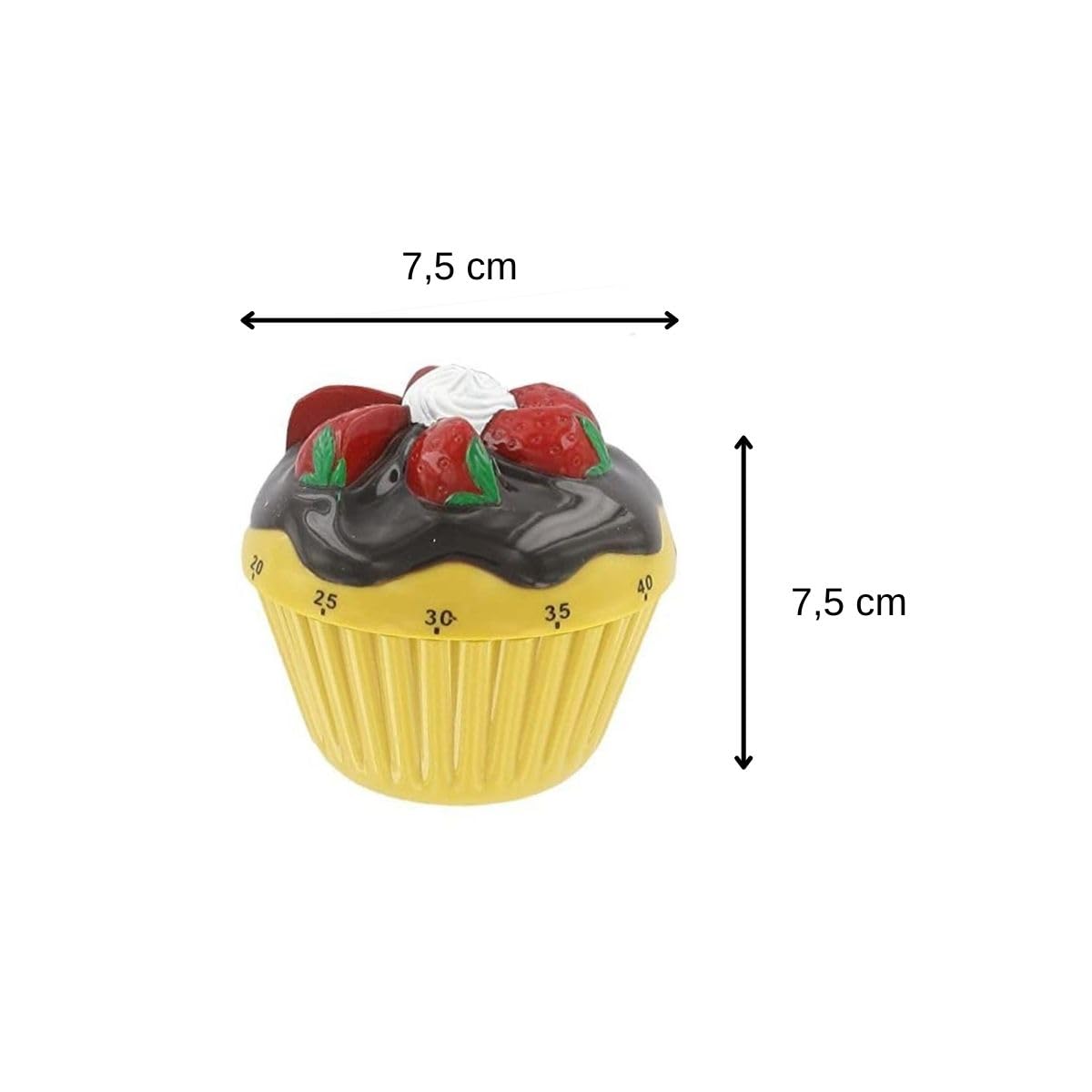 zenker-patisserie-41943-minuteur-cupcake-m-canique-jaune image 3