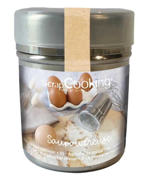 scrapcooking-mat-riel-saupoudreuse-maille-fine-inox-80-g image 1