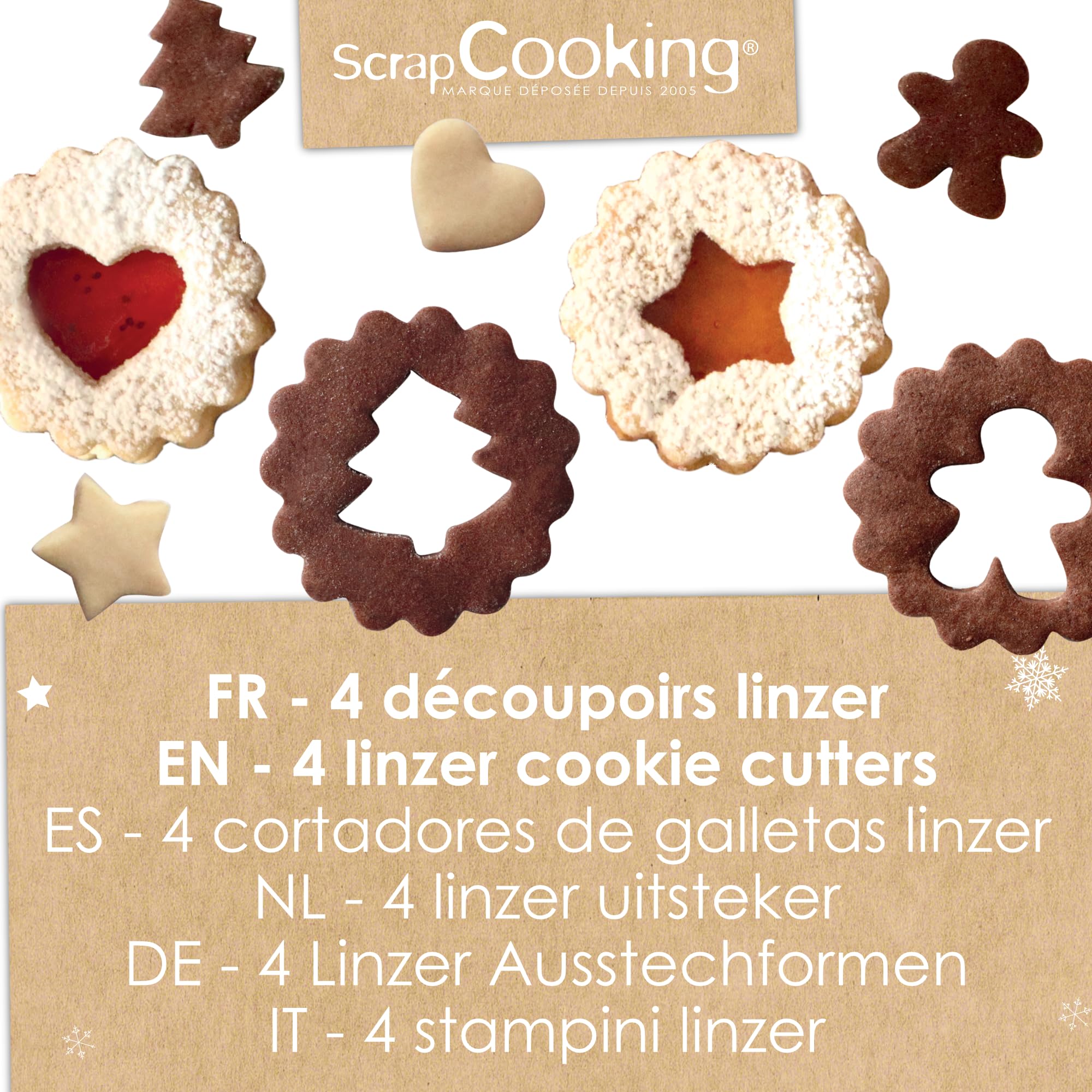 scrapcooking-emporte-pi-ces-linzer-no-l-2104-inox-x4 image 2