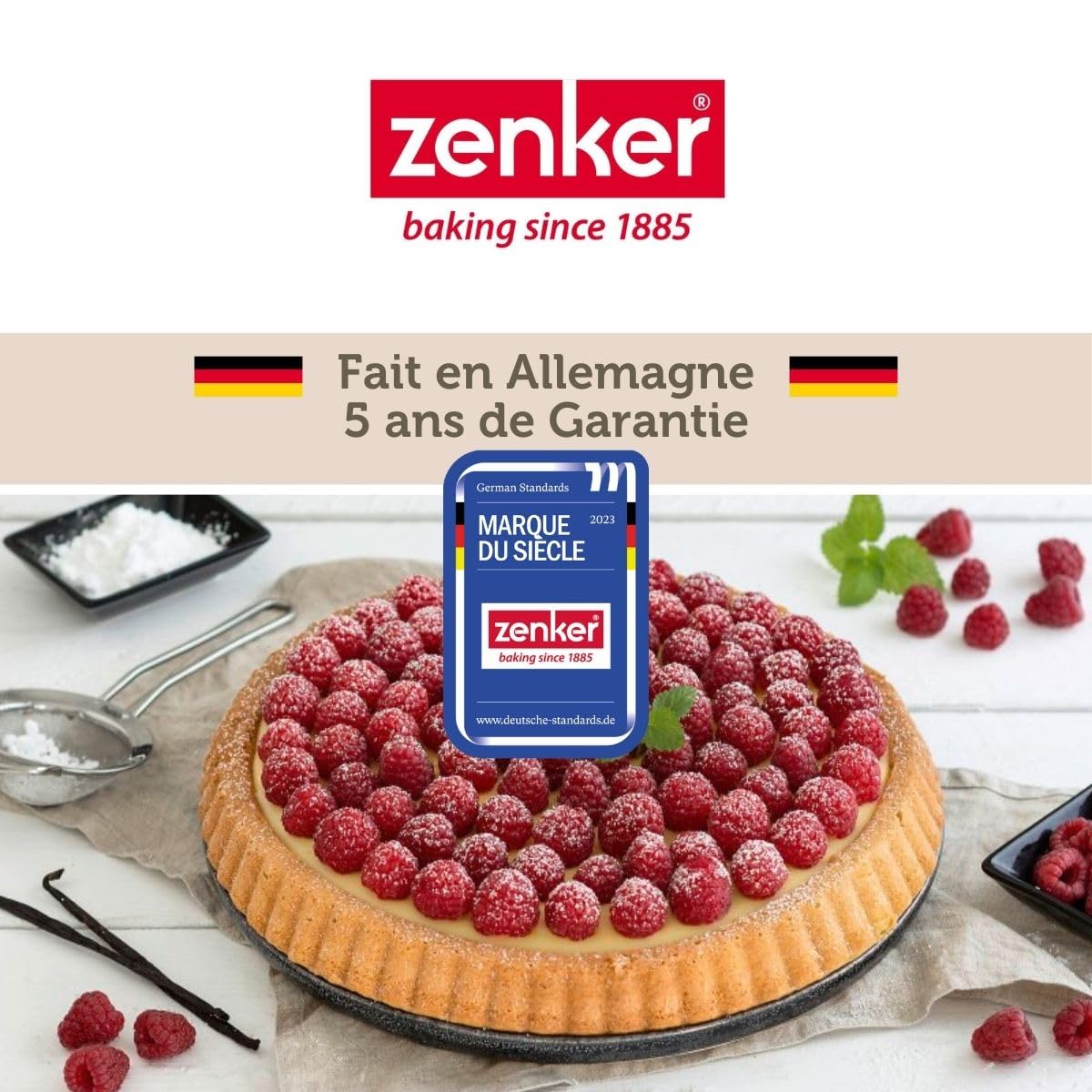 zenker-black-metallic-moule-tarte-renvers-e-28-cm-antiadh-sif image 6