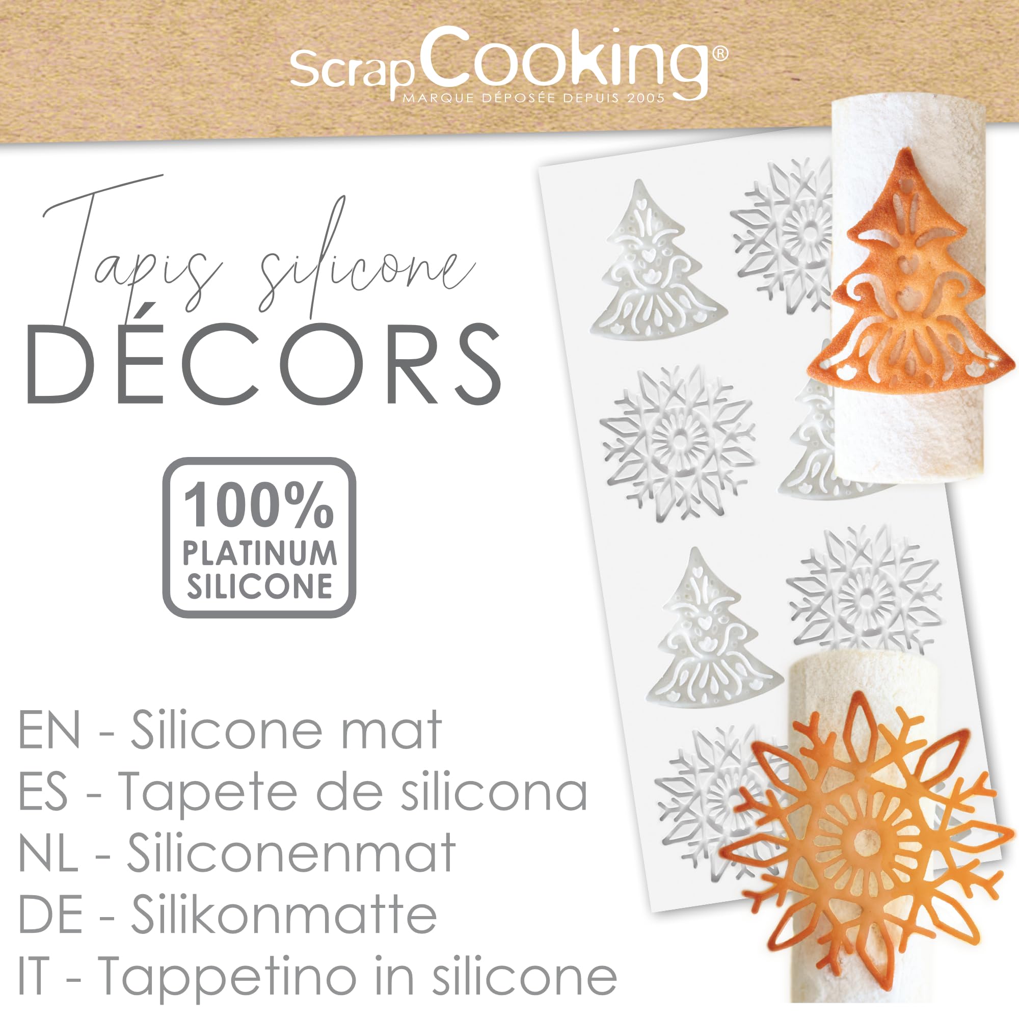 scrapcooking-moule-tapis-sweet-xmas-silicone-28x18cm-1971 image 2