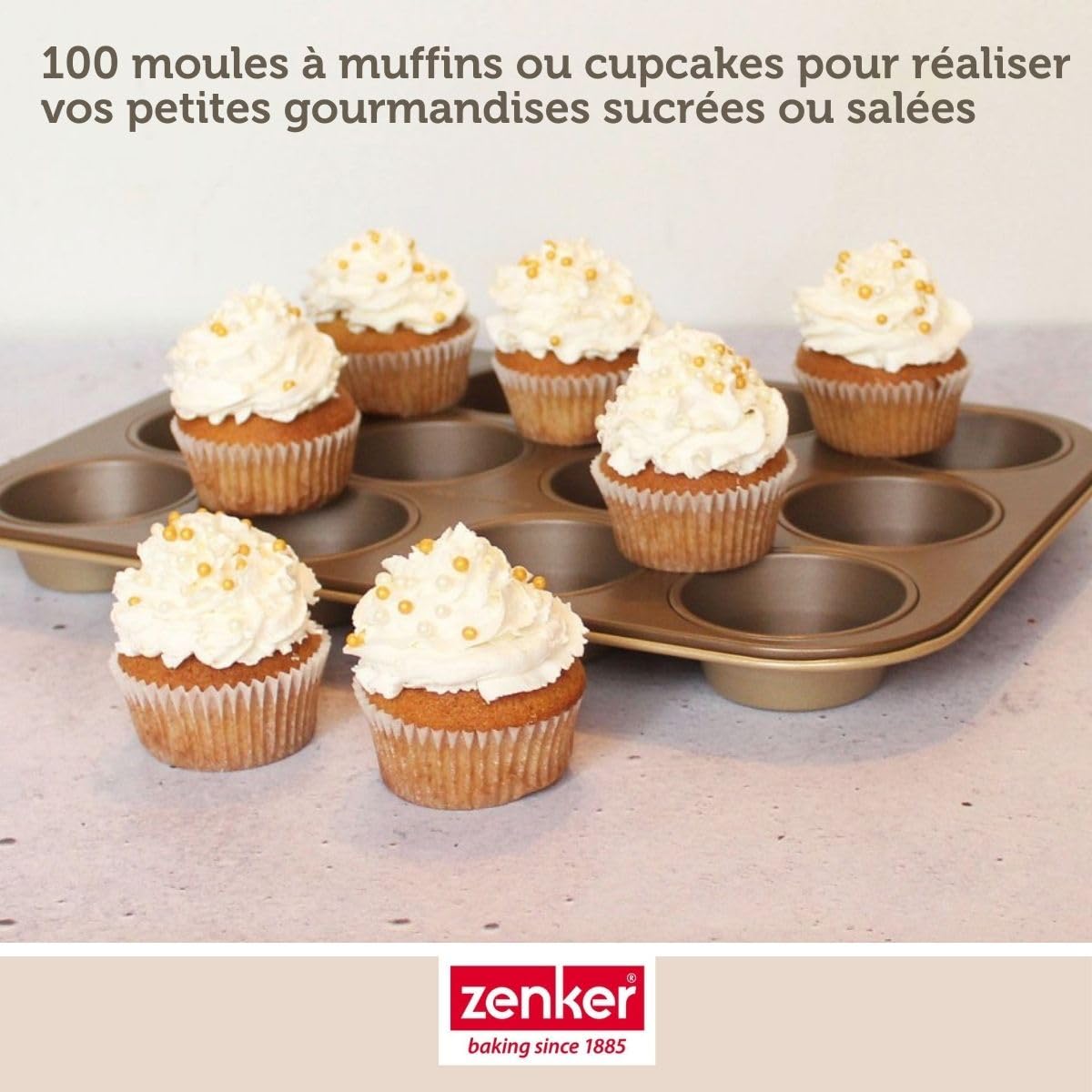 zenker-happy-cupcakes-43436-moules-muffins-papier-x100-blanc image 4