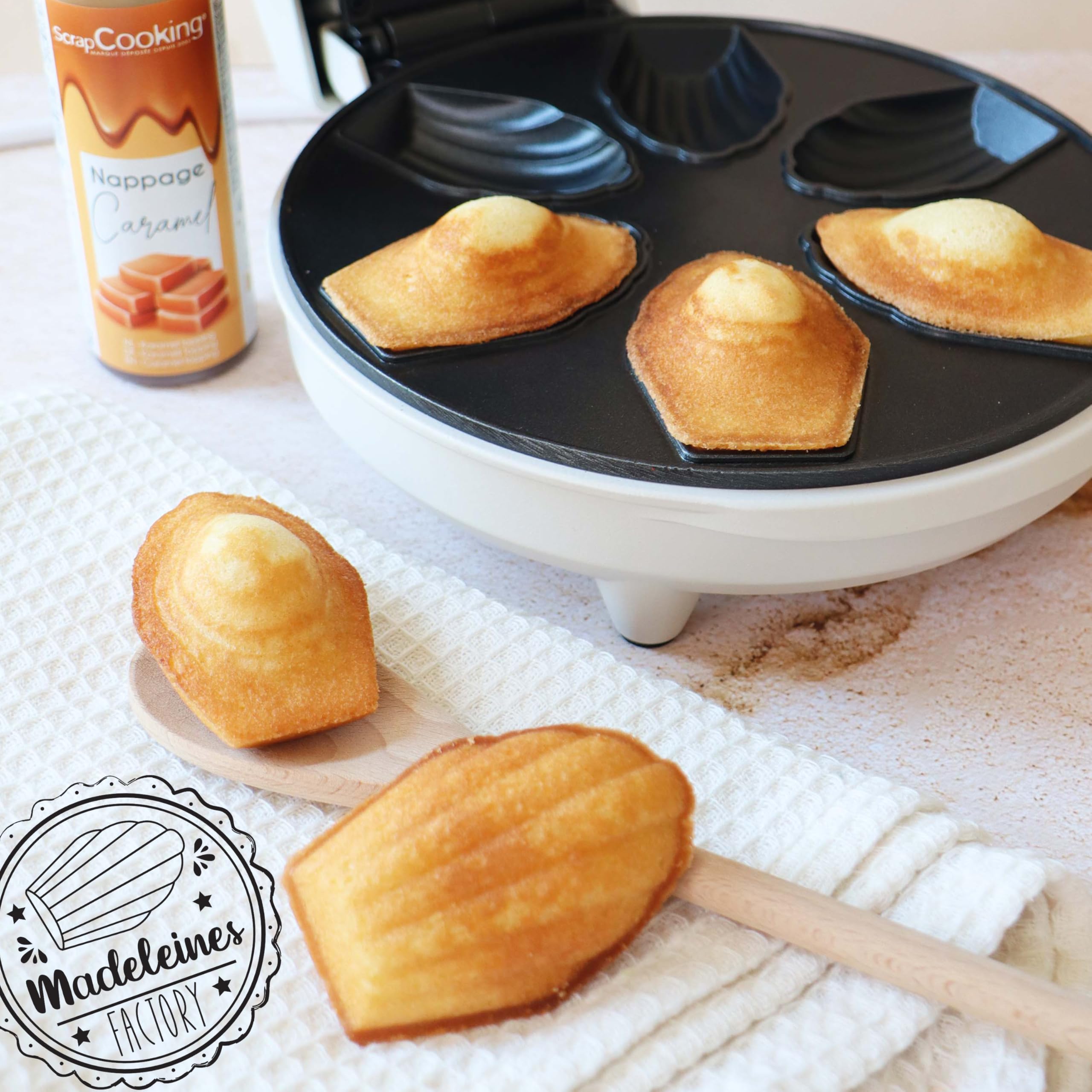 scrapcooking-3891-madeleines-factory-appareil-blanc-6-empreintes image 3