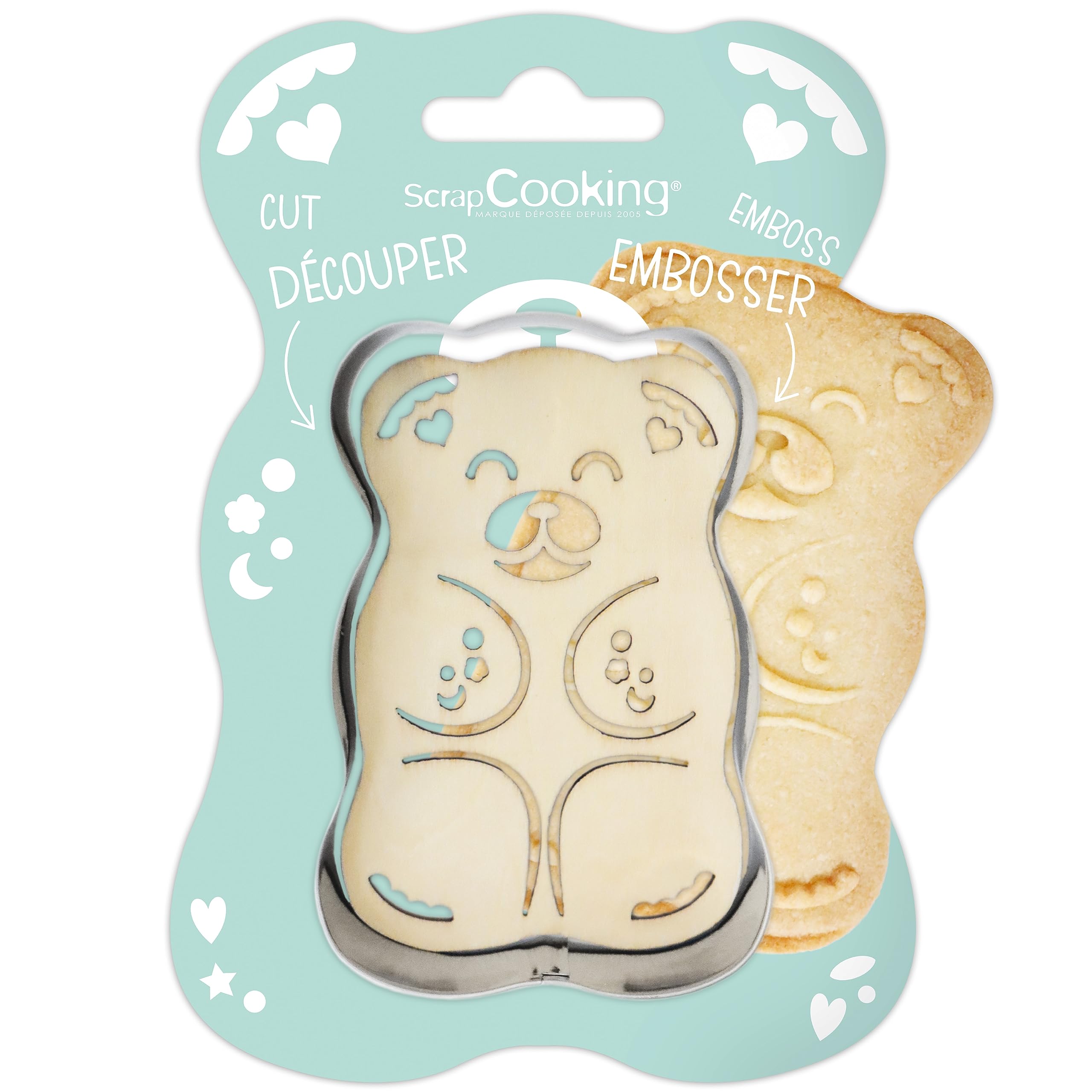 scrapcooking-emporte-pi-ces-2102-kit-ourson-inox-bois image 1