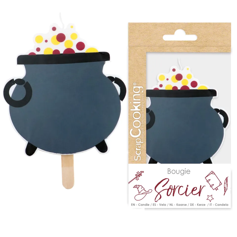 scrap-cooking-0343-bougie-sorcier-chaudron-xxl image 1
