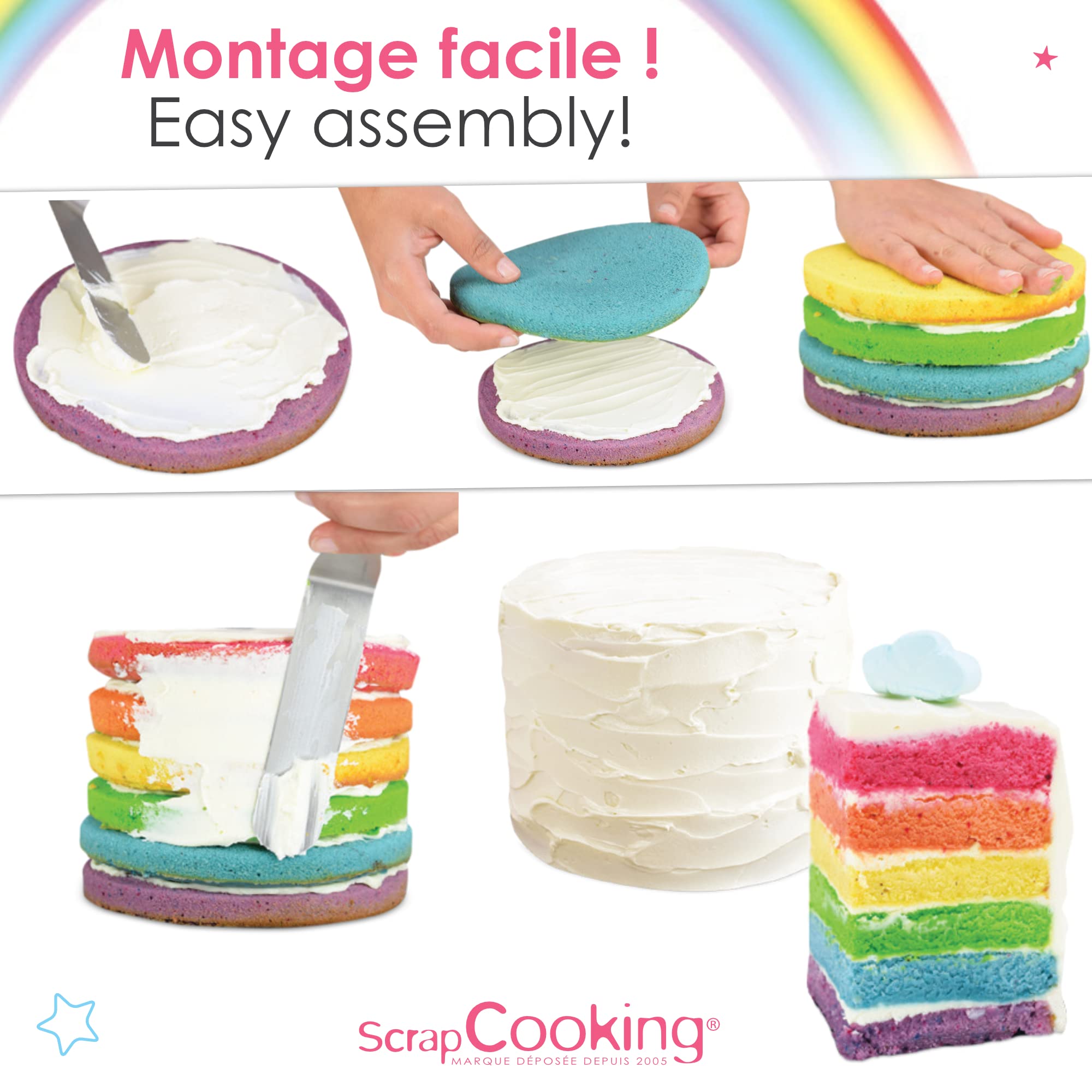 scrapcooking-kit-3969-rainbow-cake-4-levures-colorantes-recette image 6