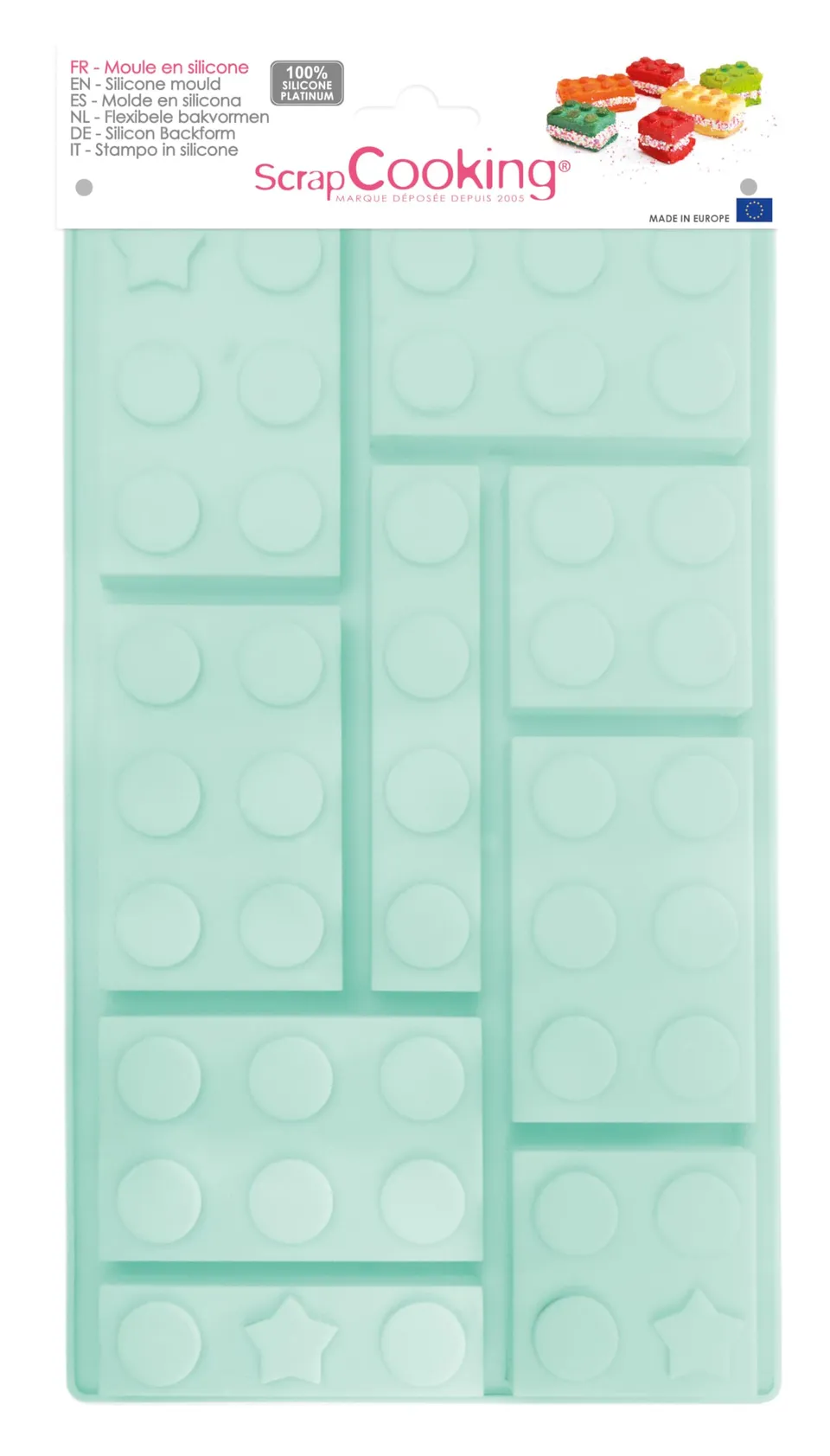 scrapcooking-moules-briques-moule-silicone-bleu-antiadh-sif image 1