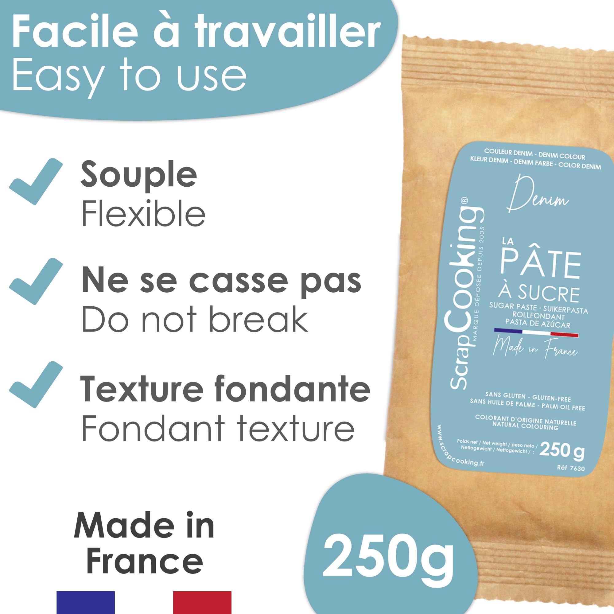 scrapcooking-p-tes-sucre-bleue-denim-250-g image 4