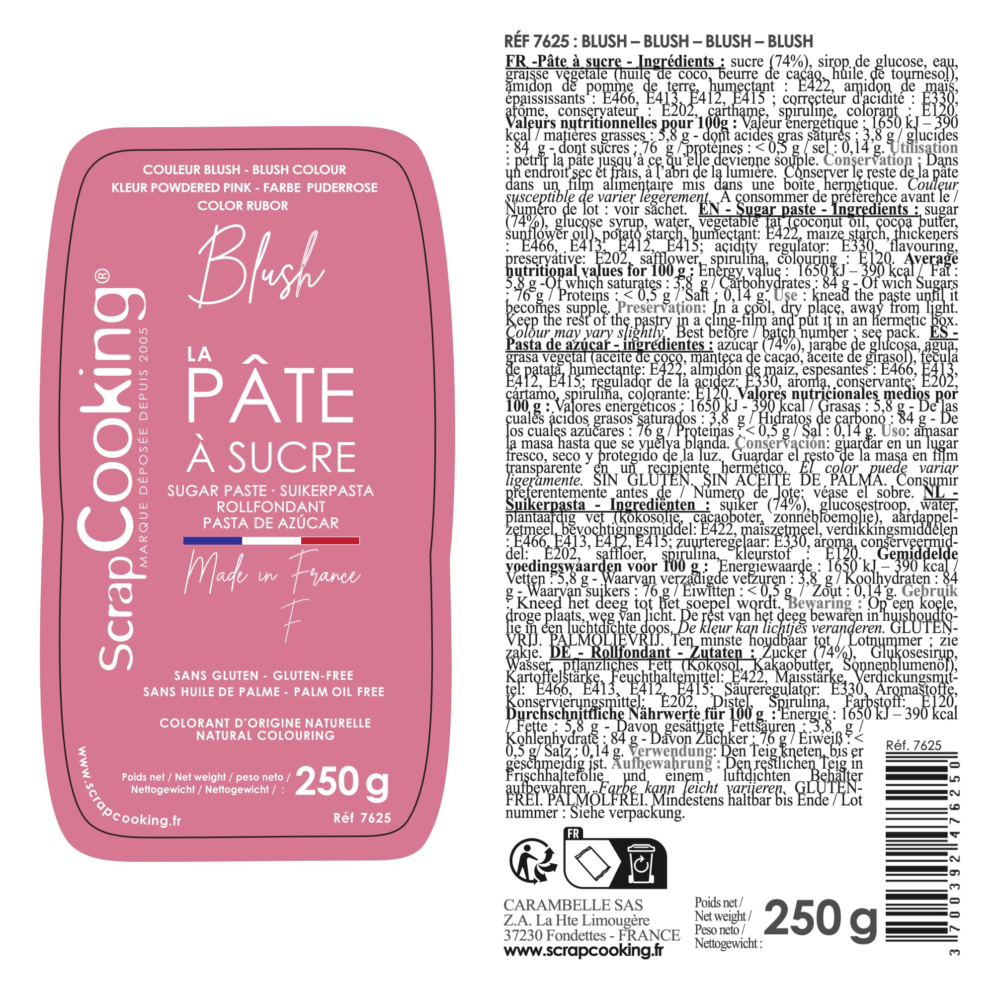 scrapcooking-p-tes-sucre-rose-blush-7625-250-g image 8