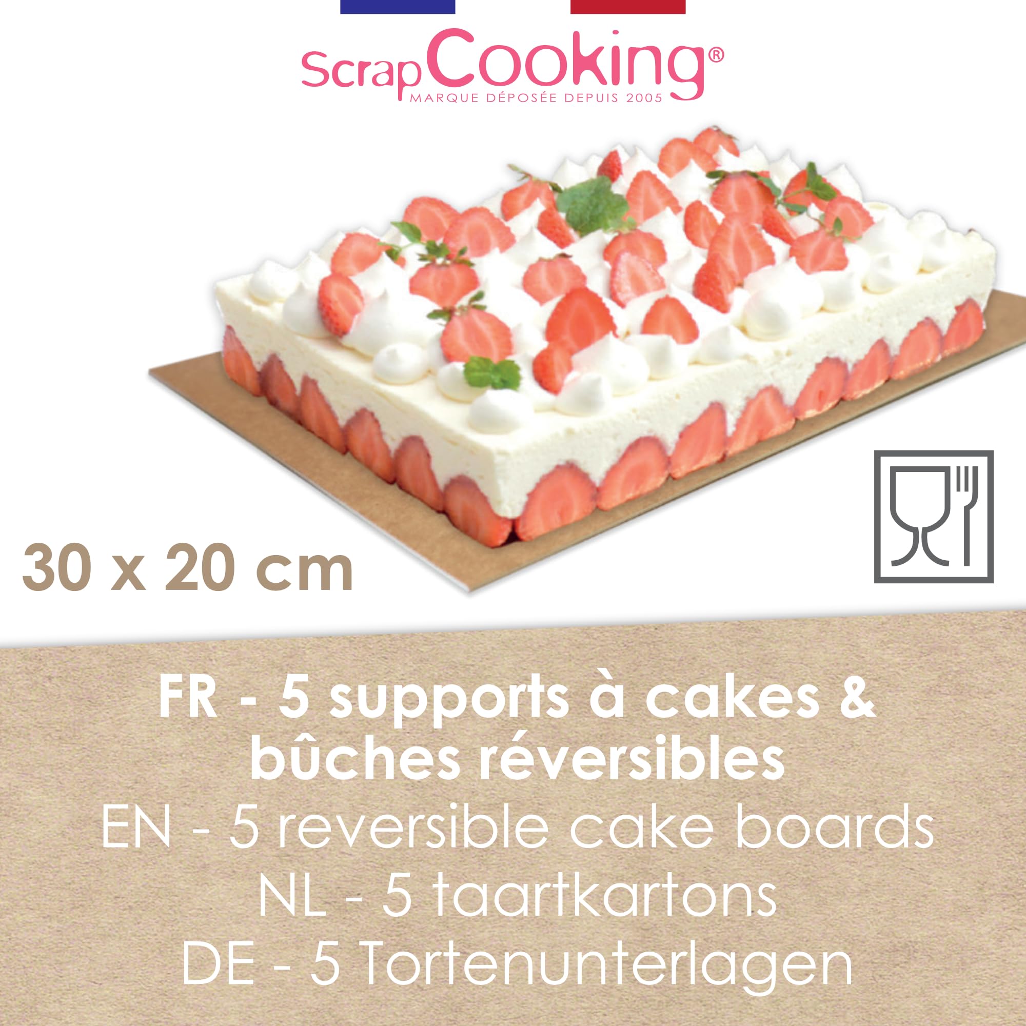 scrapcooking-mat-riel-supports-g-teaux-carton-30x20-cm-lot-5 image 2