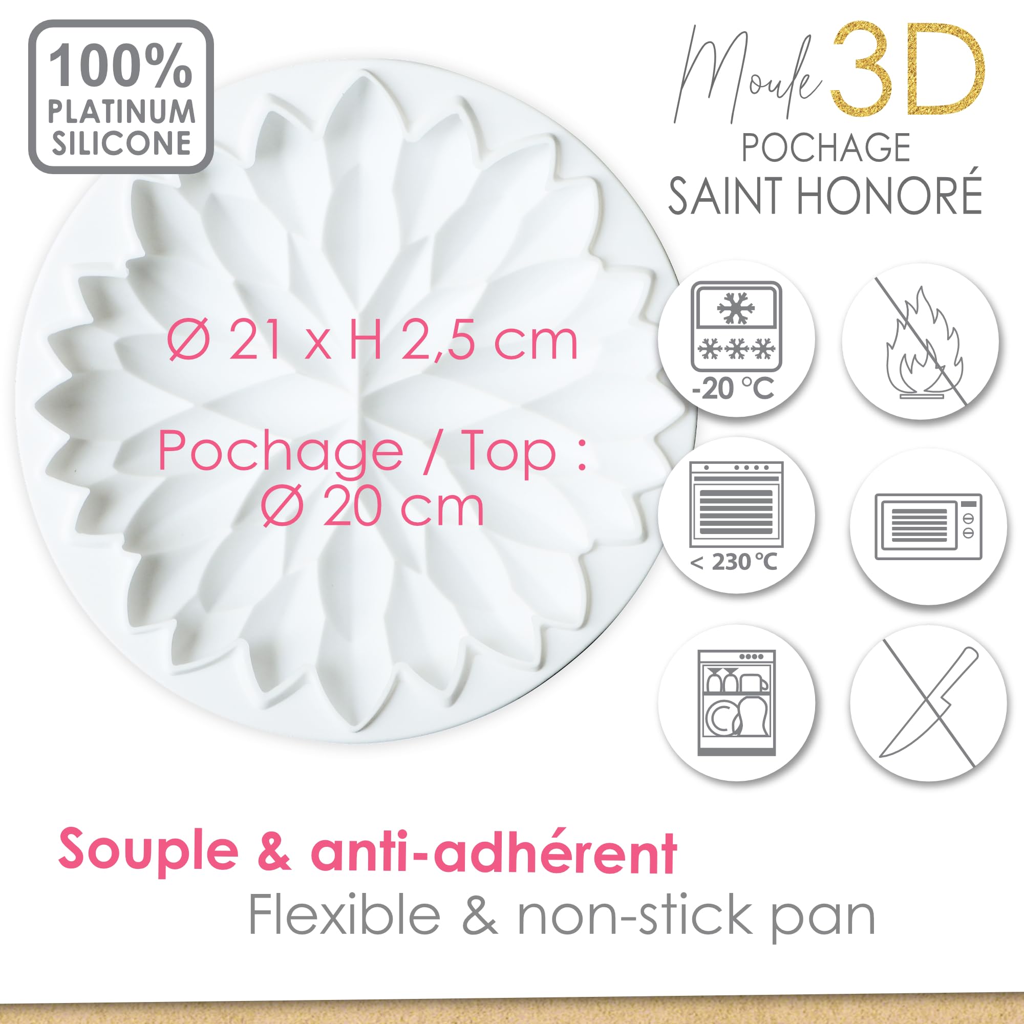 scrapcooking-moules-saint-honor-silicone-21-cm-blanc image 5