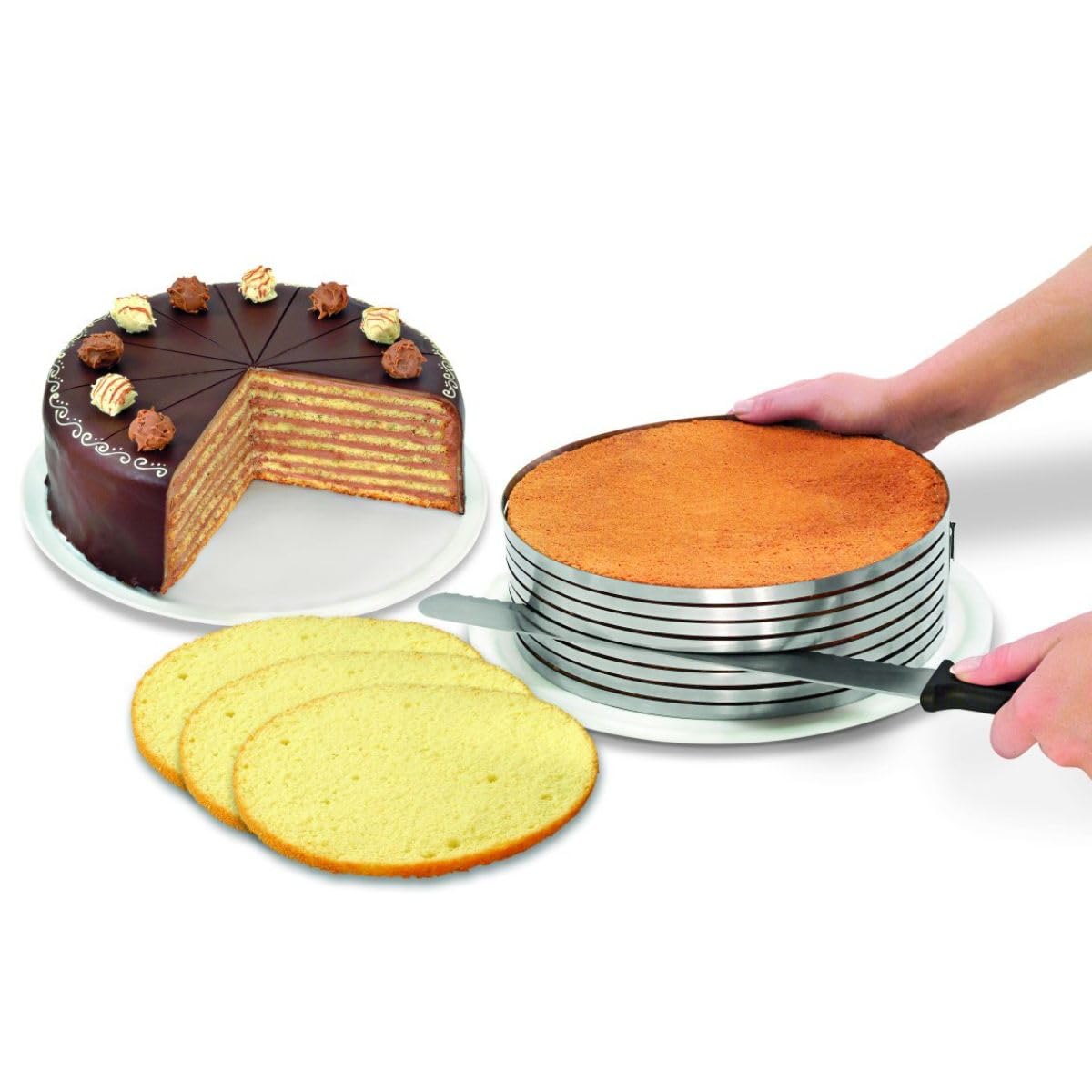 zenker-patisserie-ensemble-d-coupe-layer-cake-2-pi-ces-26-28-cm image 4