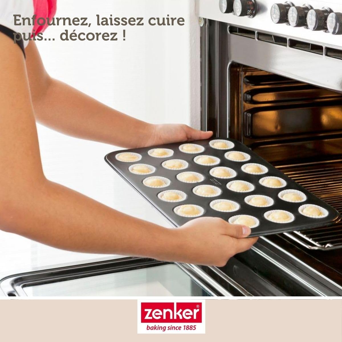 zenker-happy-cupcakes-6541-moule-muffins-24-noir image 5