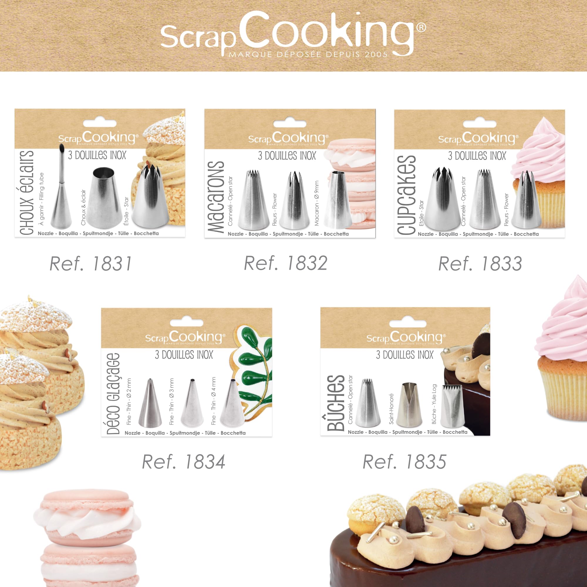 scrapcooking-mat-riel-1835-douilles-b-ches-no-l-inox-x3 image 7