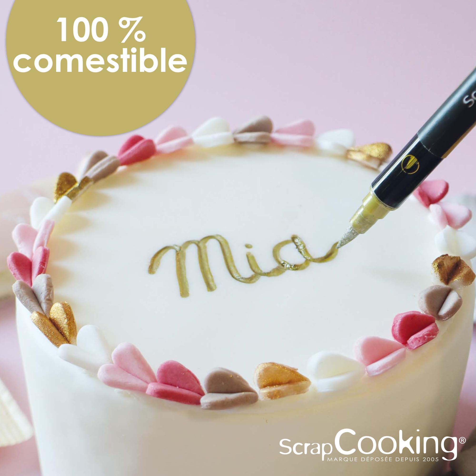 scrapcooking-d-corations-feutre-alimentaire-dor-double-pointe image 5