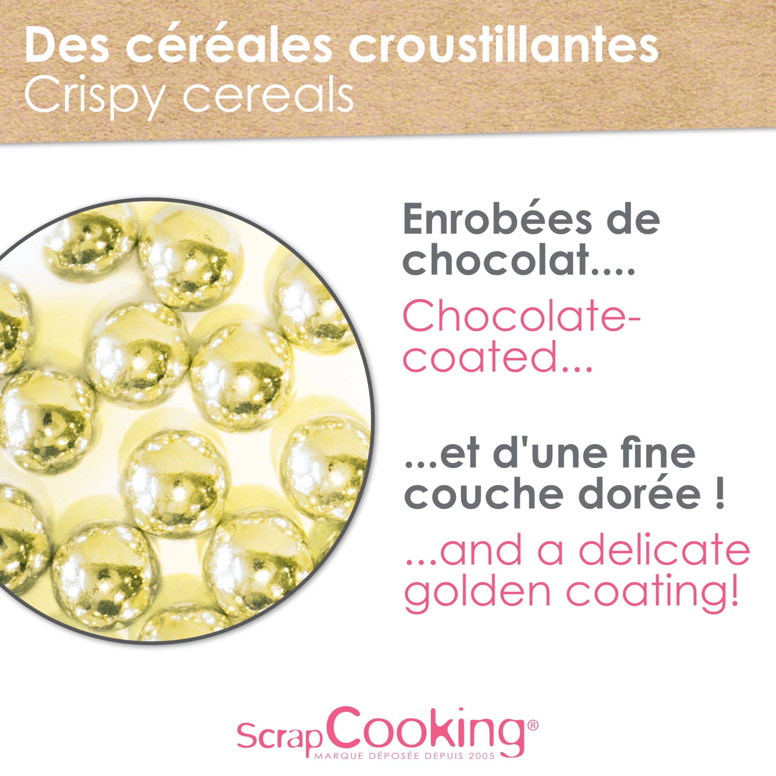 scrapcooking-d-corations-perles-dor-es-xxl-55-g-chocolat-lait image 4