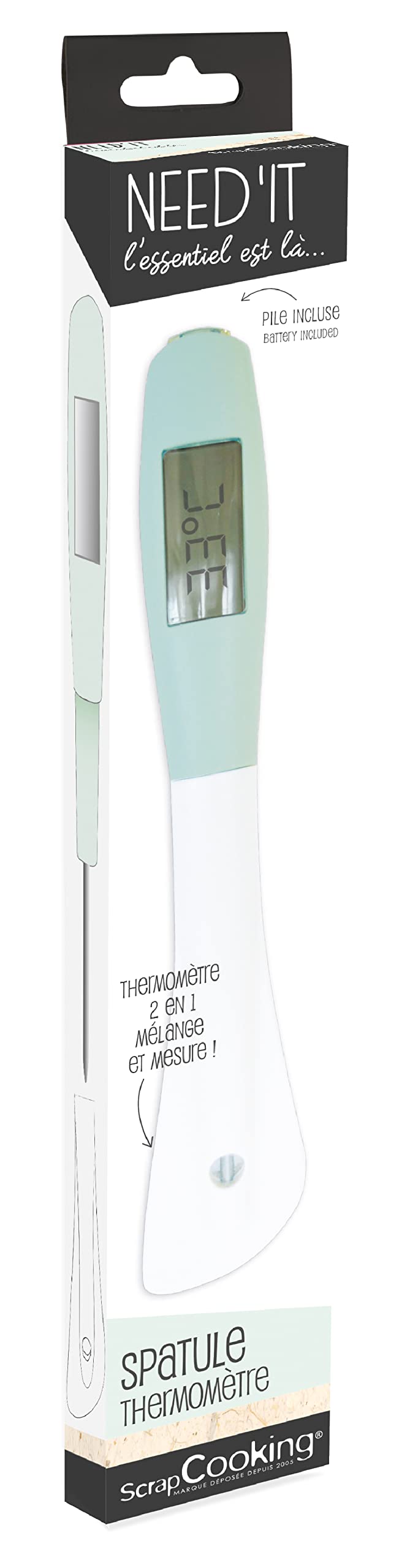 scrapcooking-5180-spatule-thermom-tre-silicone-28-cm image 1