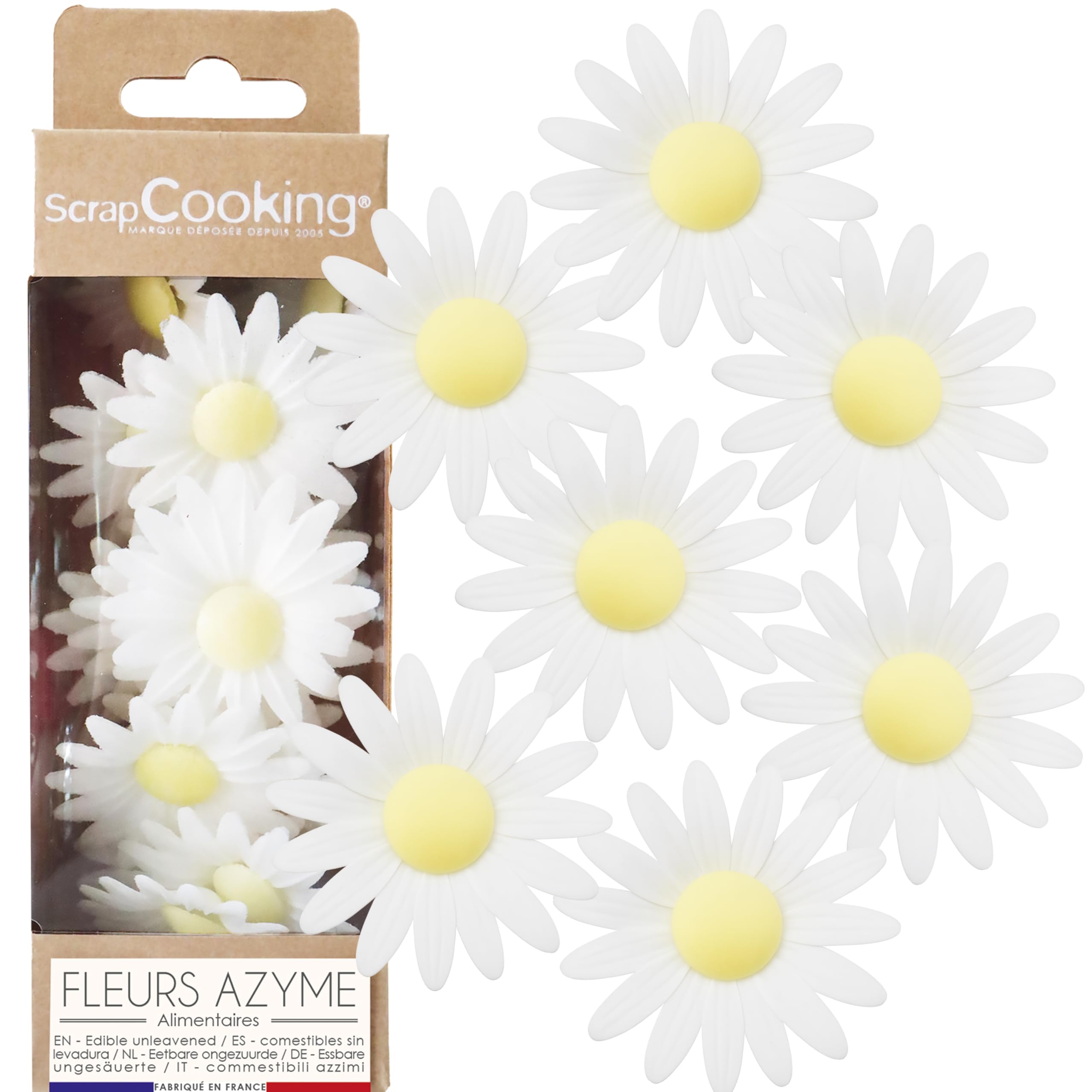 scrapcooking-d-corations-2296-marguerites-azyme-d-co-g-teau-x18 image 1