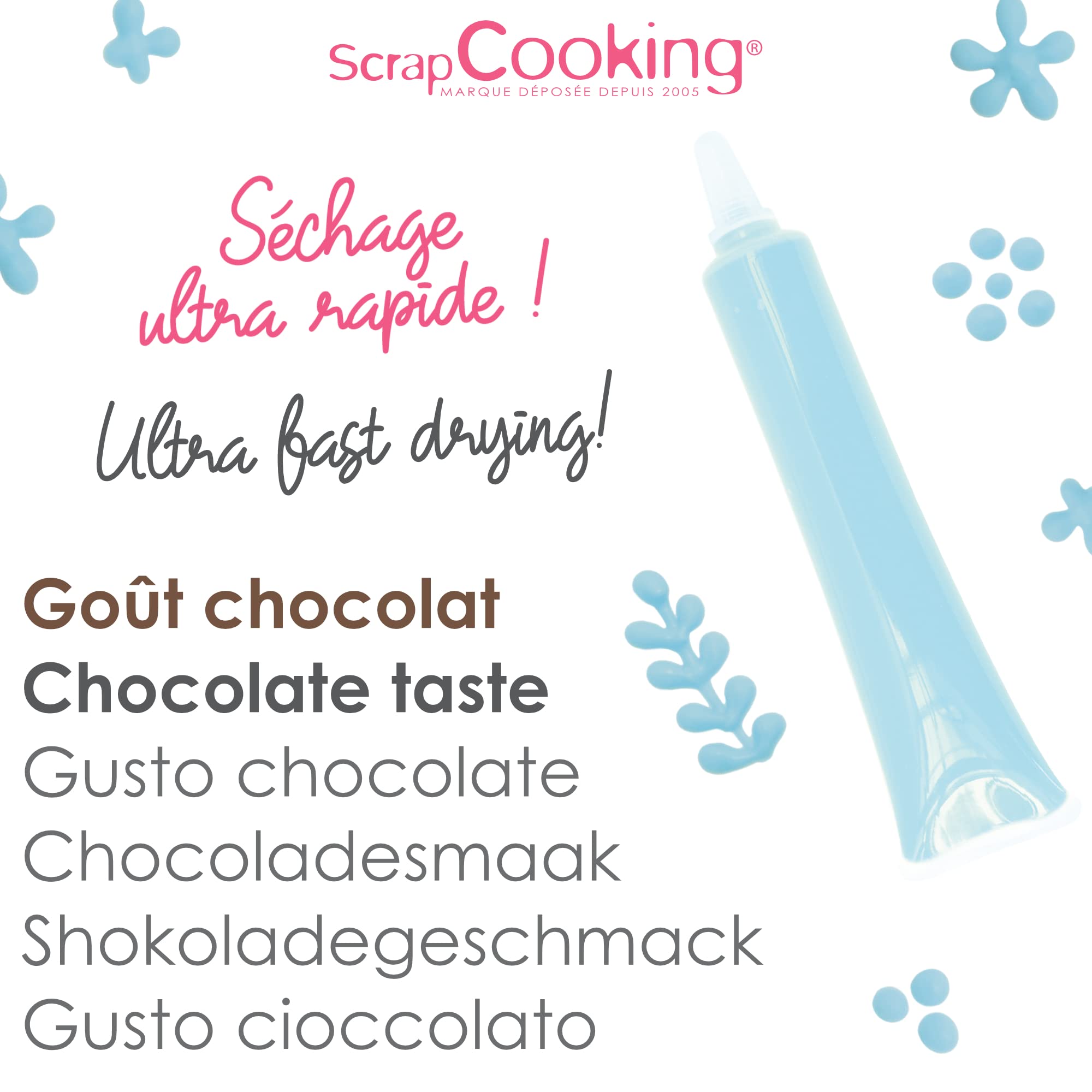scrapcooking-d-corations-6812-stylo-choco-bleu-pastel-25g image 4