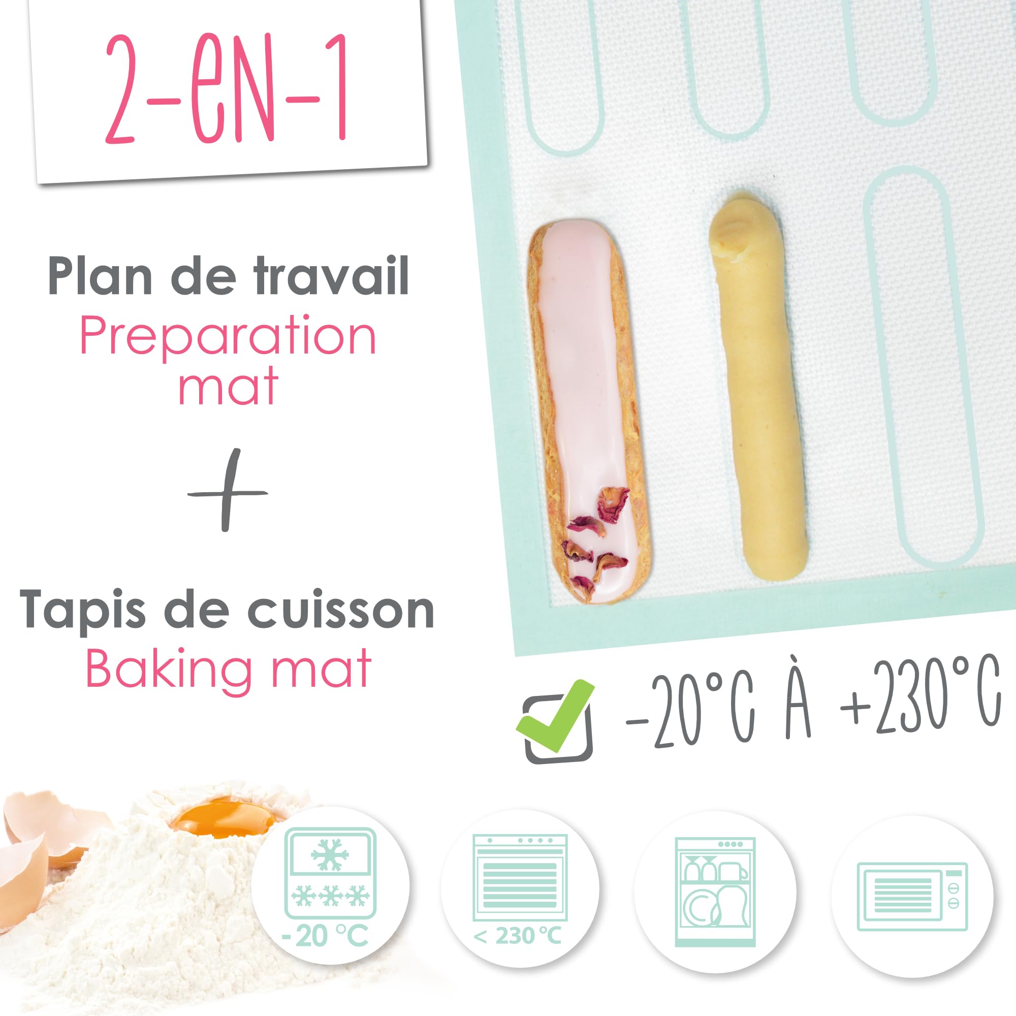 scrapcooking-mat-riel-tapis-macarons-silicone-perfor-30x40-cm-3181 image 3