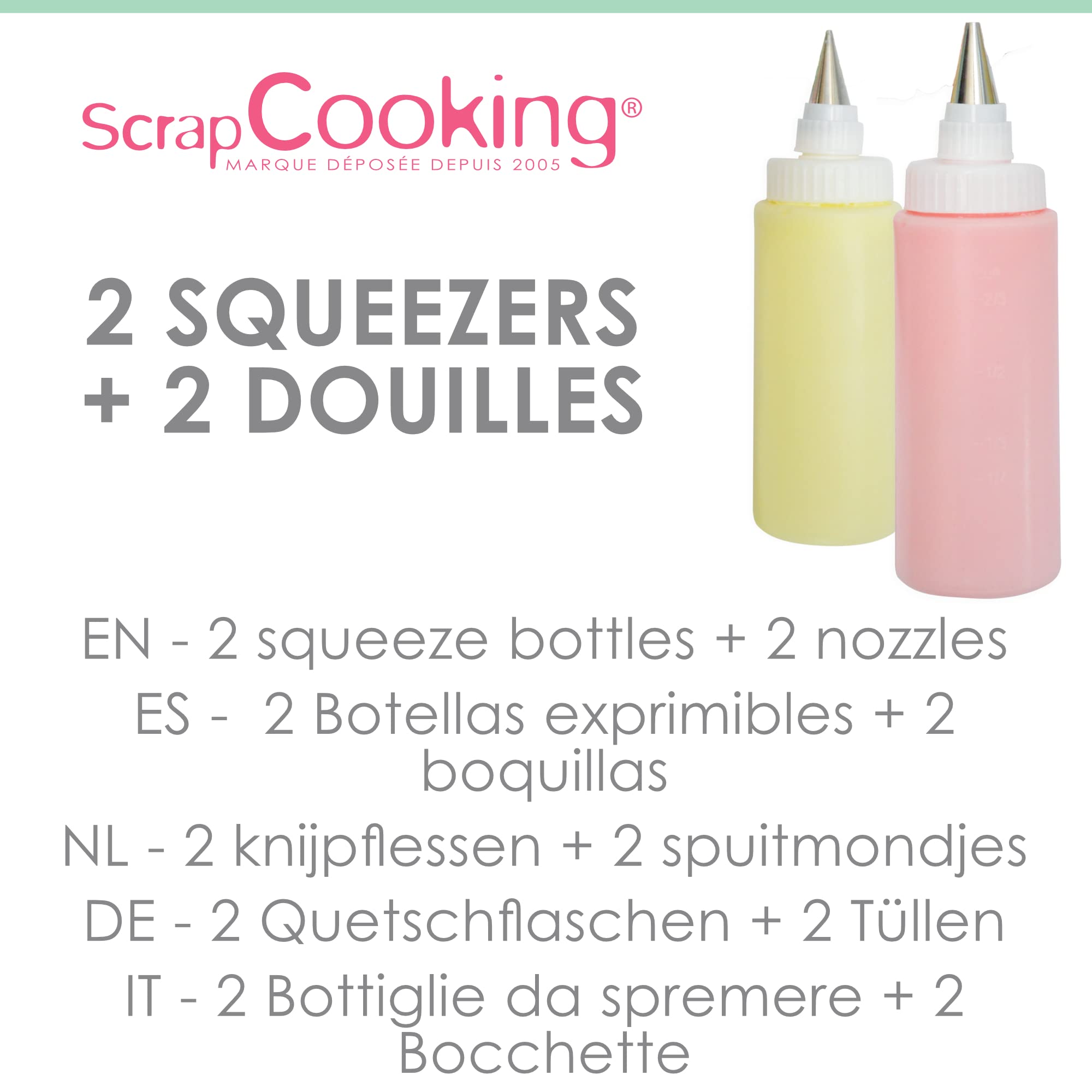 scrapcooking-mat-riel-squeezers-5165-185-ml-lot-de-2-douilles image 2