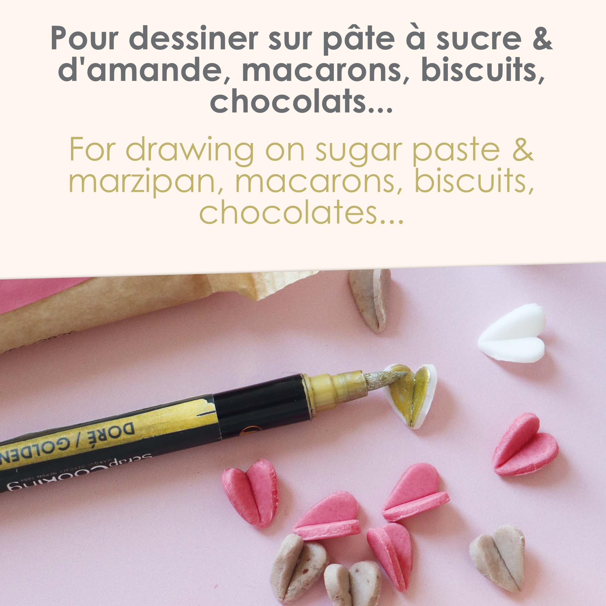 scrapcooking-d-corations-feutre-alimentaire-dor-double-pointe image 6