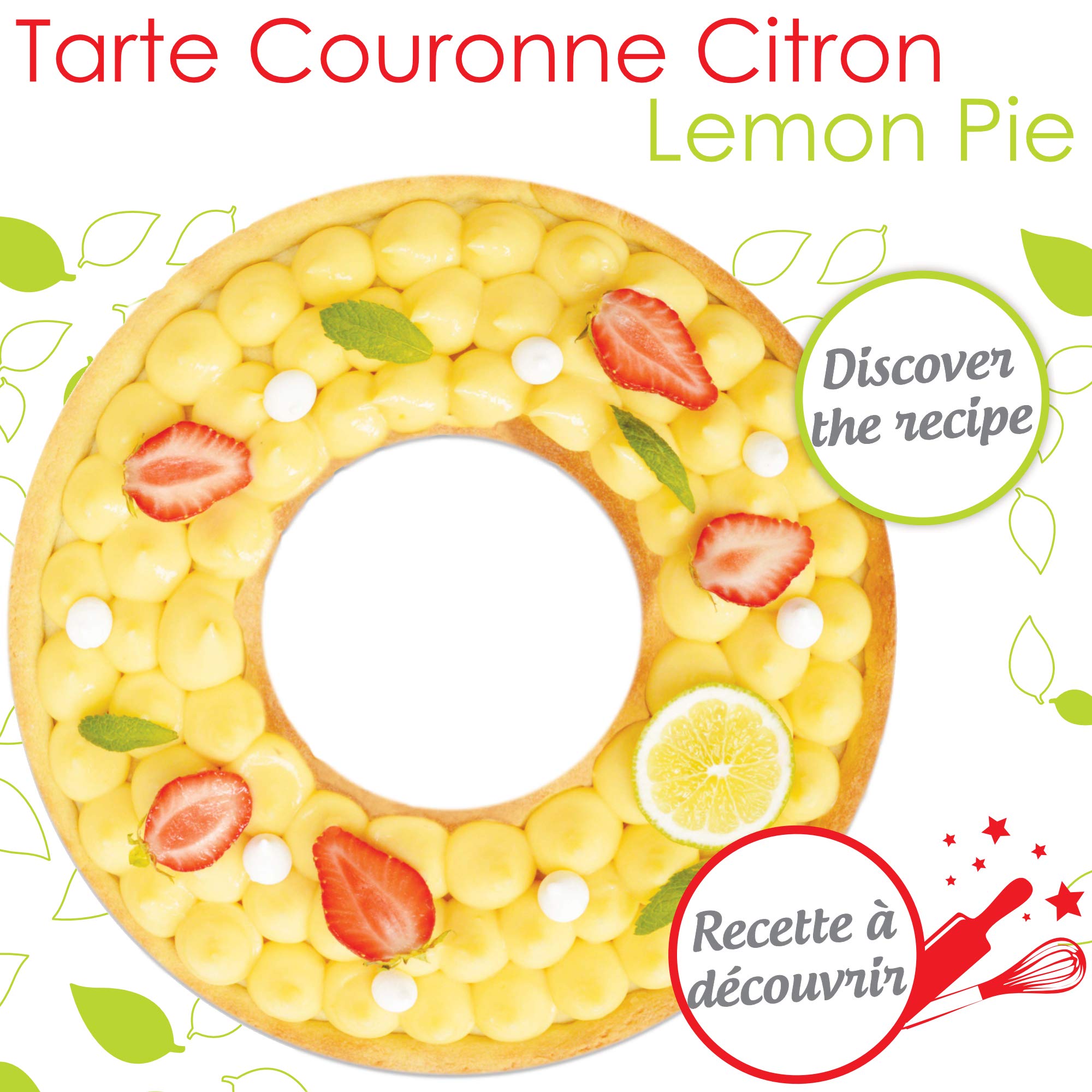scrap-cooking-moules-moule-tarte-couronne-30-cm-noir-antiadh-sif image 6