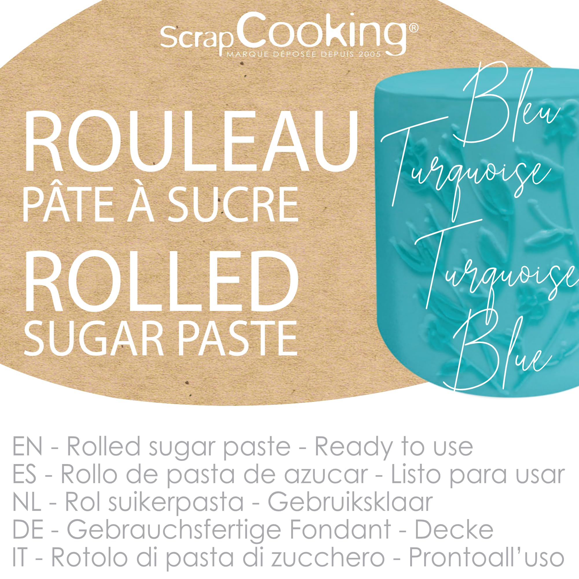 scrapcooking-p-tes-sucre-7275-rouleau-bleu-430-g-36-cm image 2