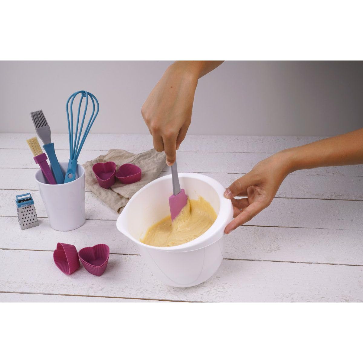zenker-patisserie-27192-spatule-silicone-25-cm-rose image 7