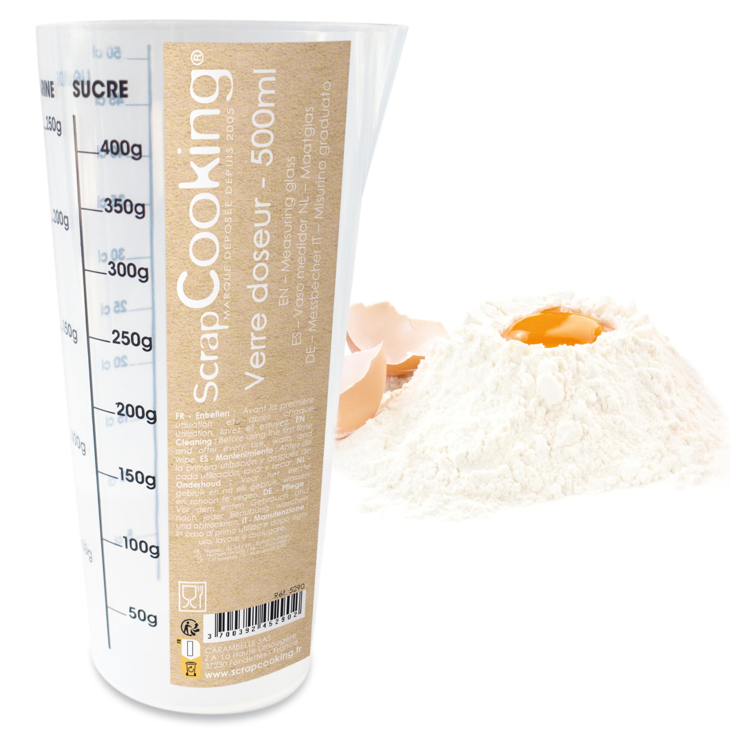 scrapcooking-mat-riel-5290-verre-doseur-500-ml-plastique image 1
