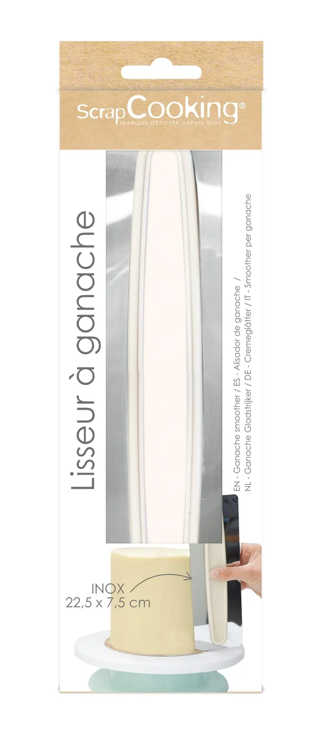 scrapcooking-mat-riel-lisseur-ganache-5159-inox-18-cm image 1