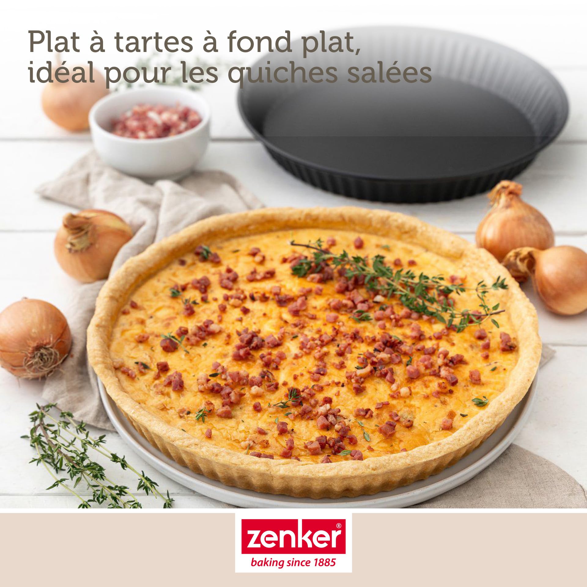 zenker-black-metallic-lot-2-moules-quiche-30-cm-antiadh-sif image 2