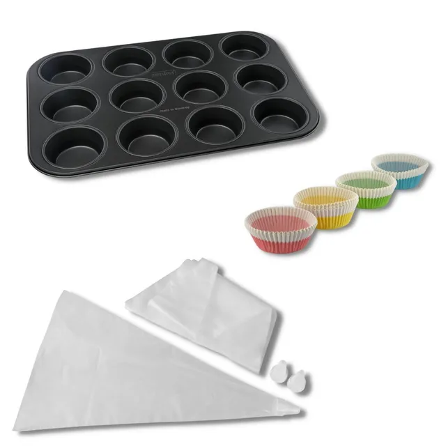 zenker-happy-cupcakes-9983850-kit-muffins-12-empreintes-100 image 1