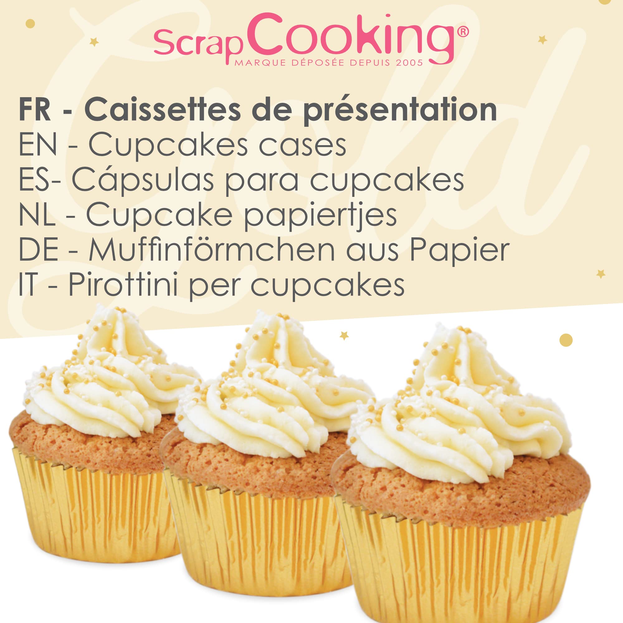 scrapcooking-mat-riel-5068-caissettes-papier-dor-es-x48 image 2